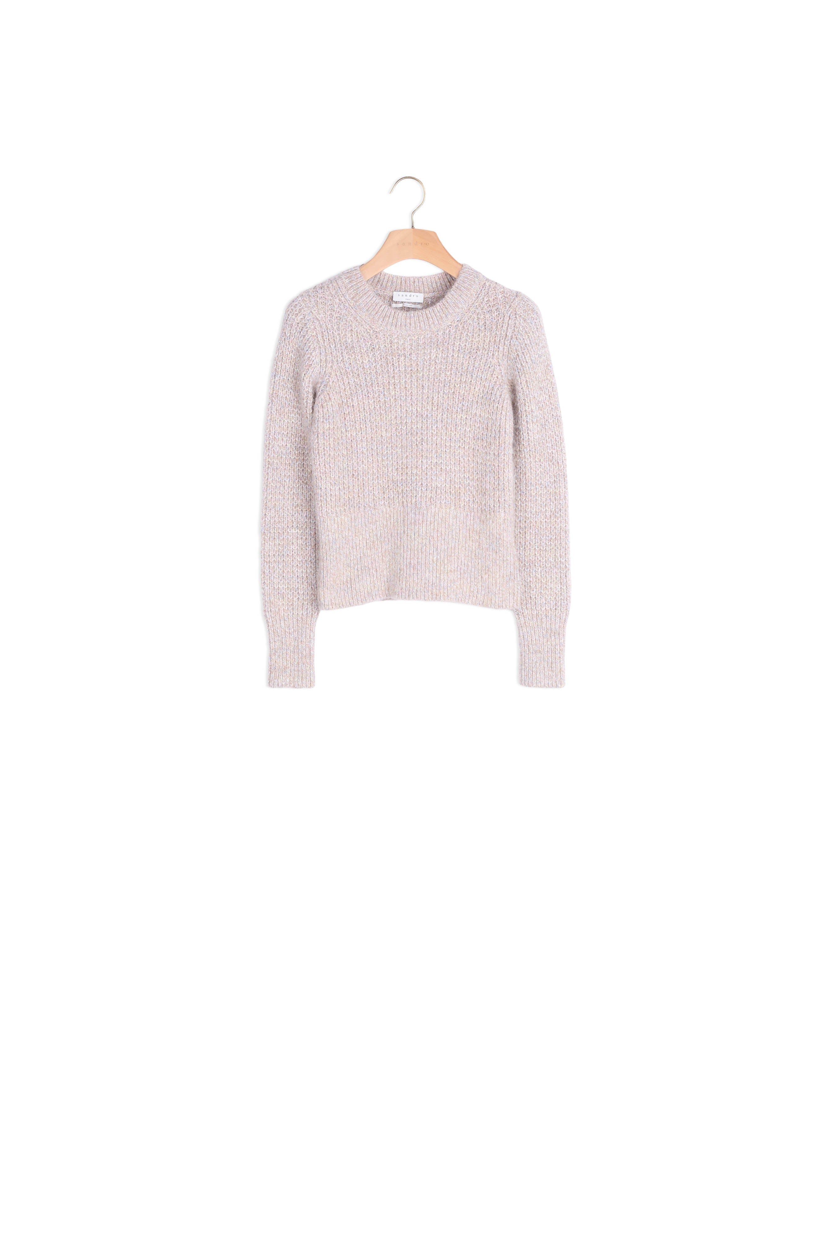 Pull col rond effet Maille perlée Sandro seconde main