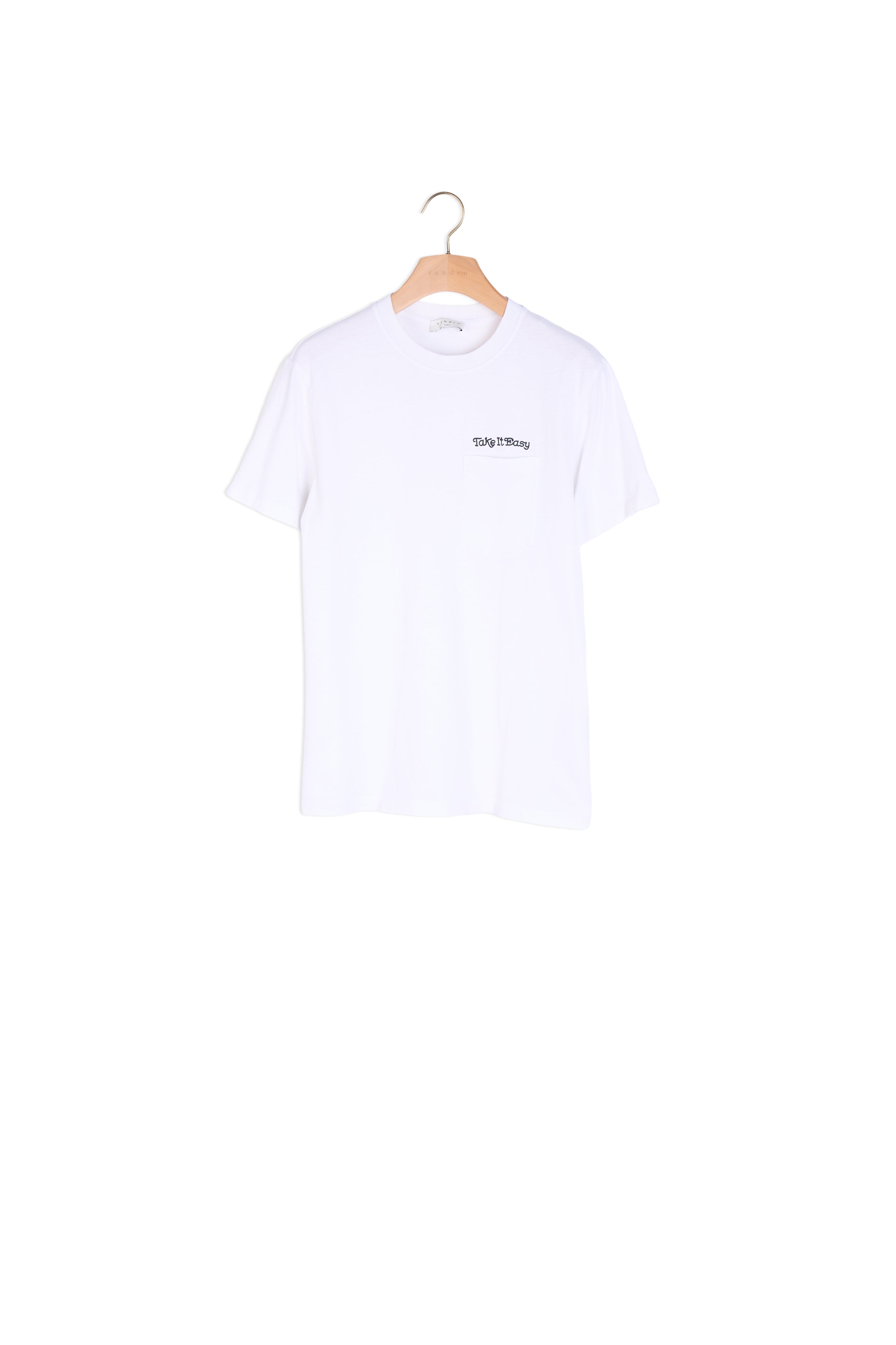 T-shirt avec broderie Sandro seconde main