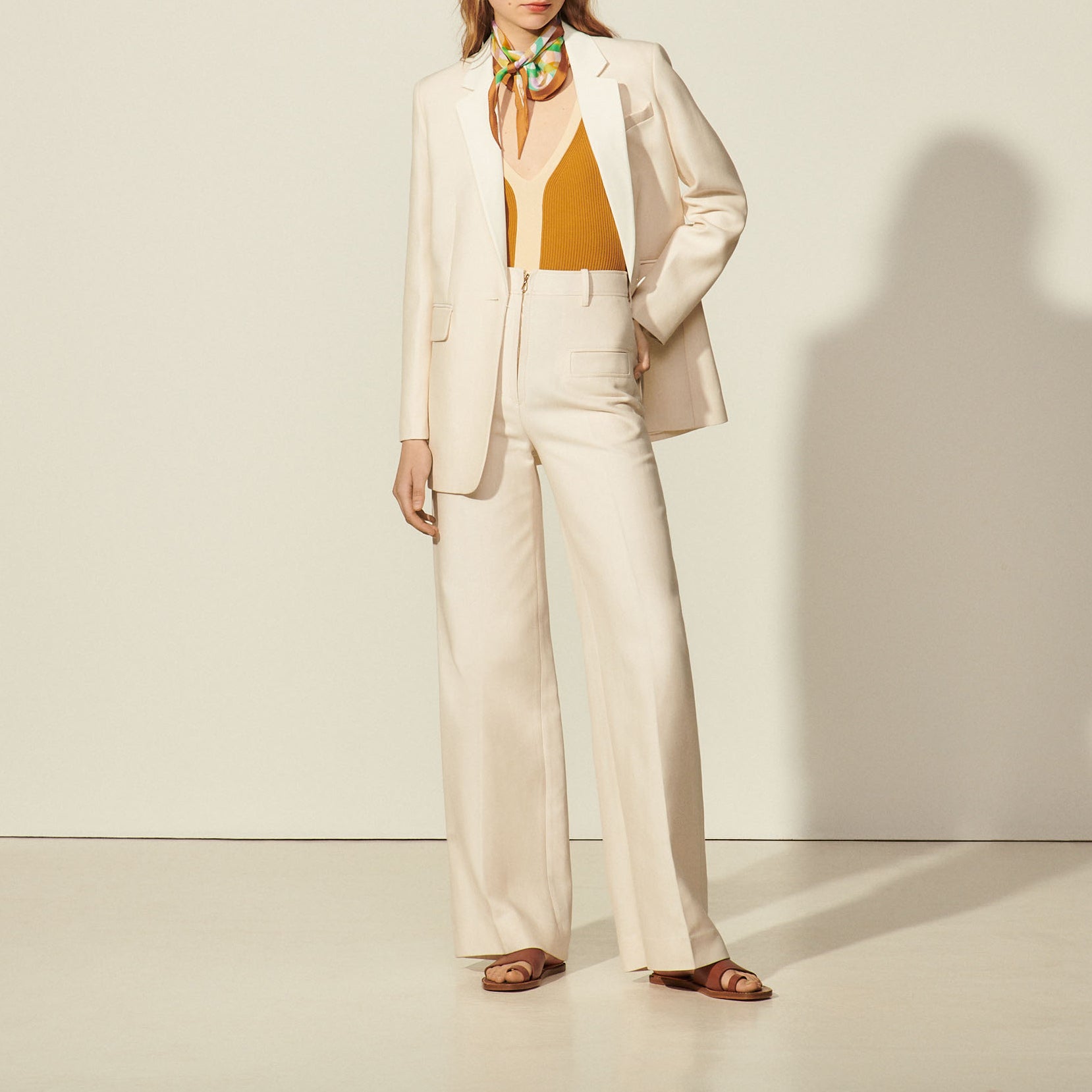Pantalon avec zip milieu devant Sandro seconde main