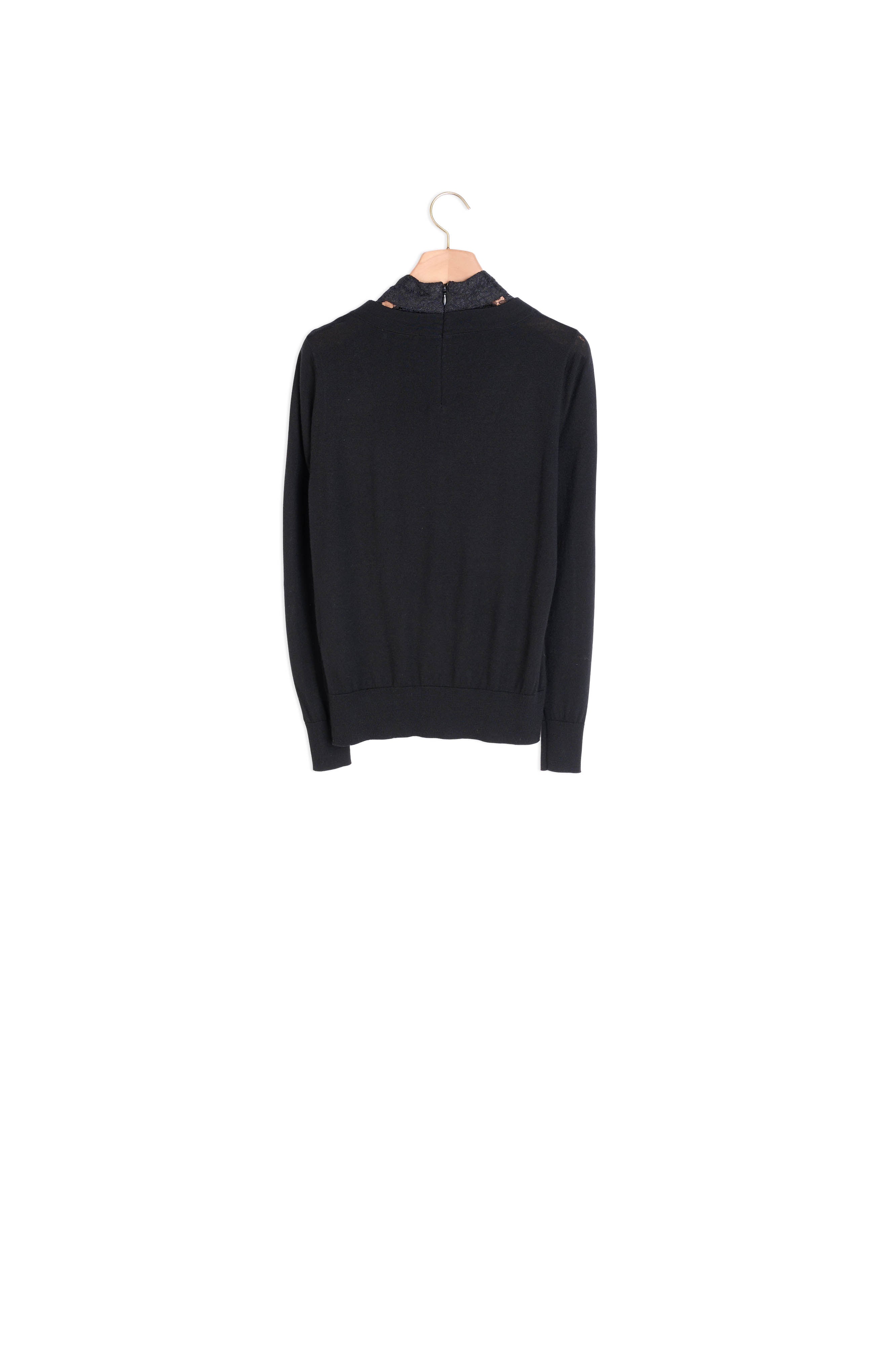 Pull en Maille orné d un nœud Sandro seconde main