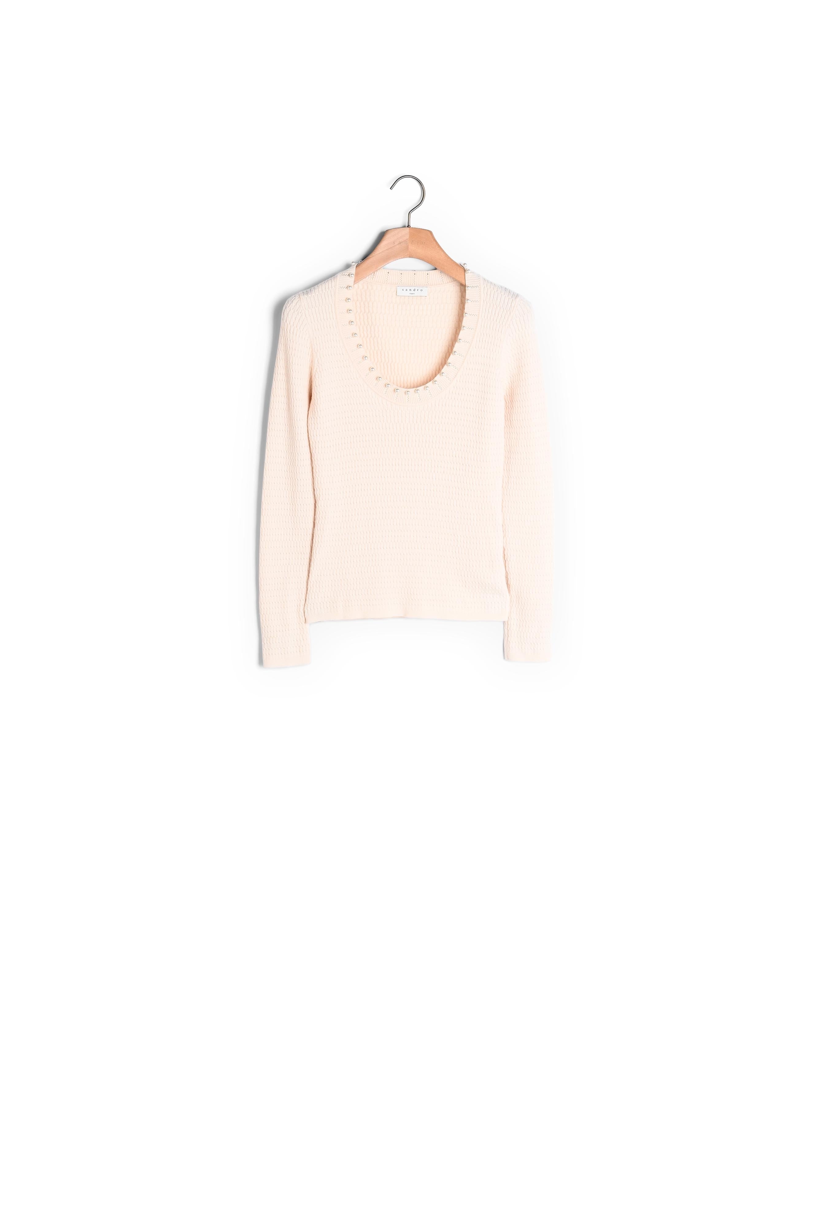 Pull à encolure perlée Sandro seconde main