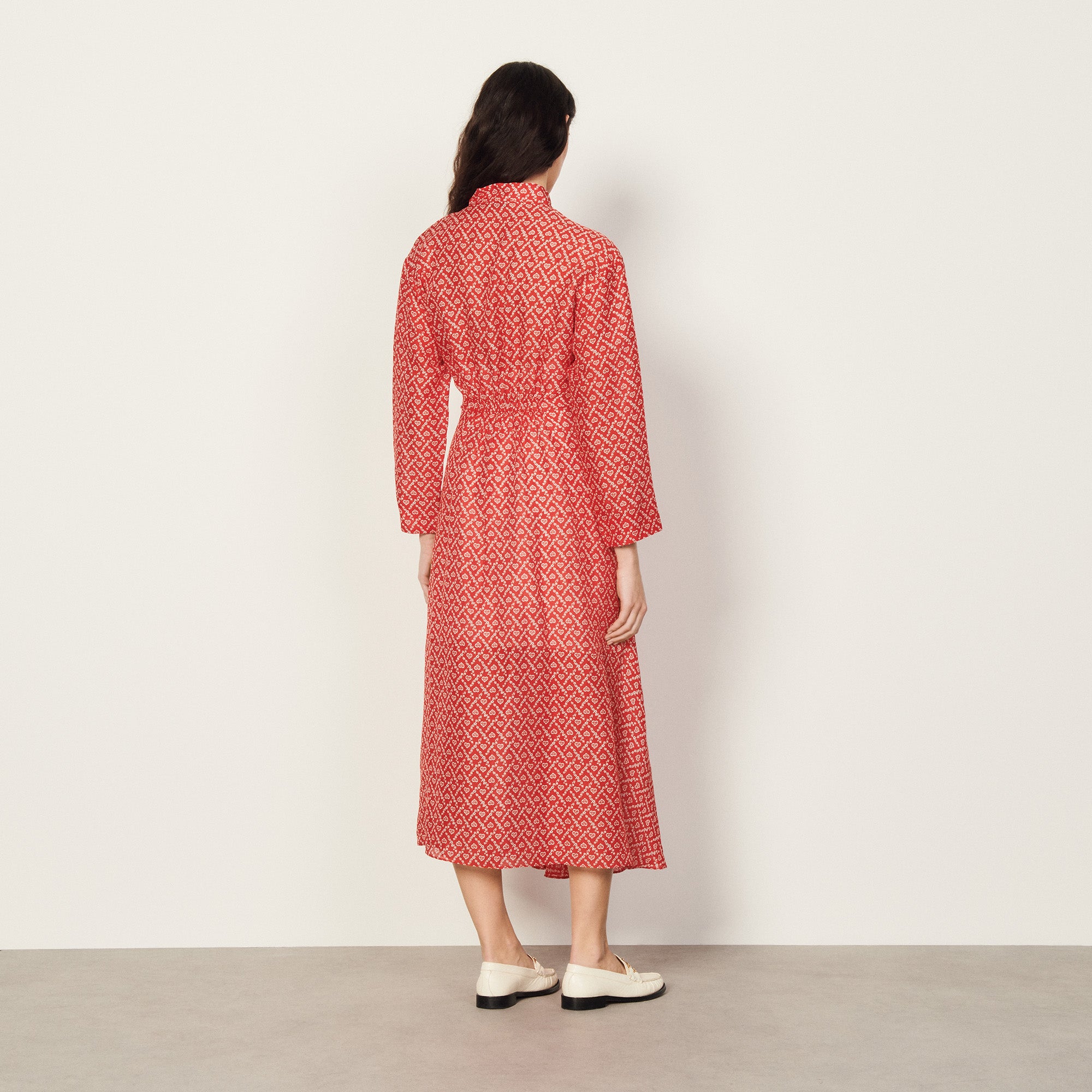 Robe longue imprimée Sandro seconde main