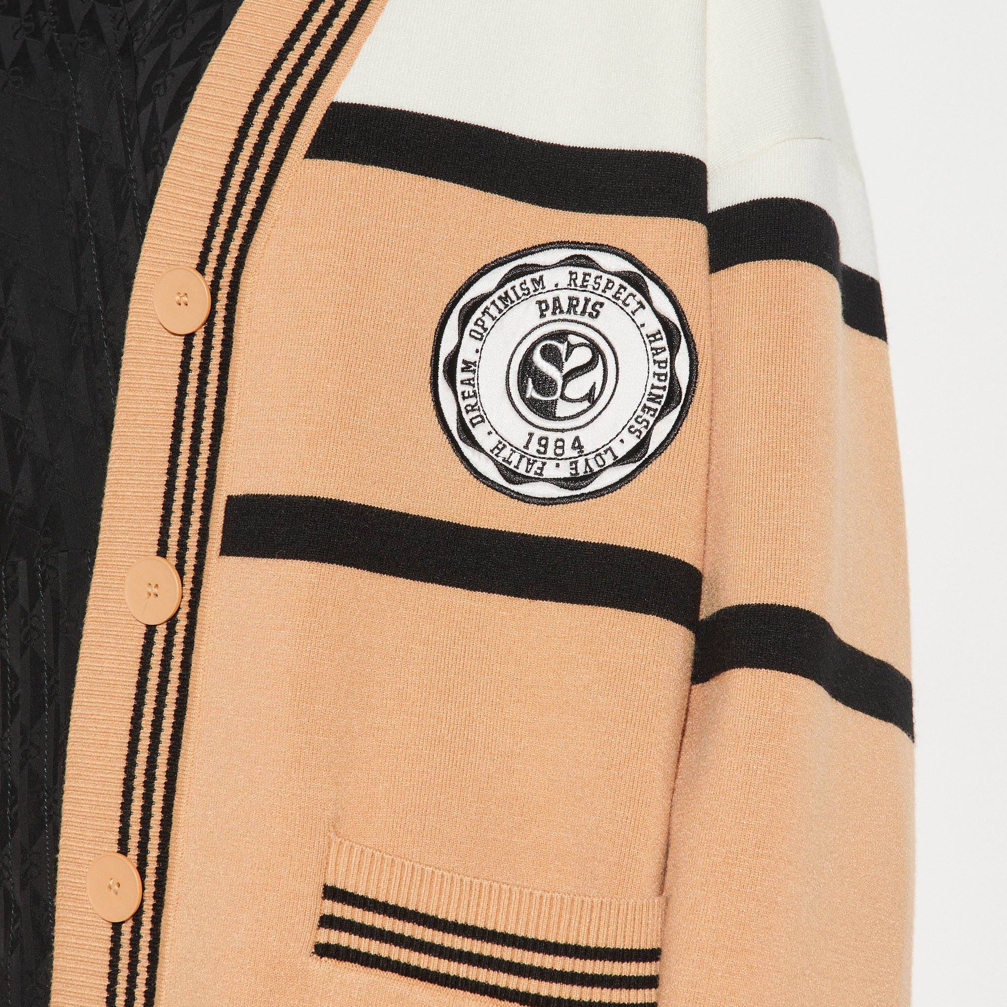 Cardigan oversize bicolore Sandro seconde main