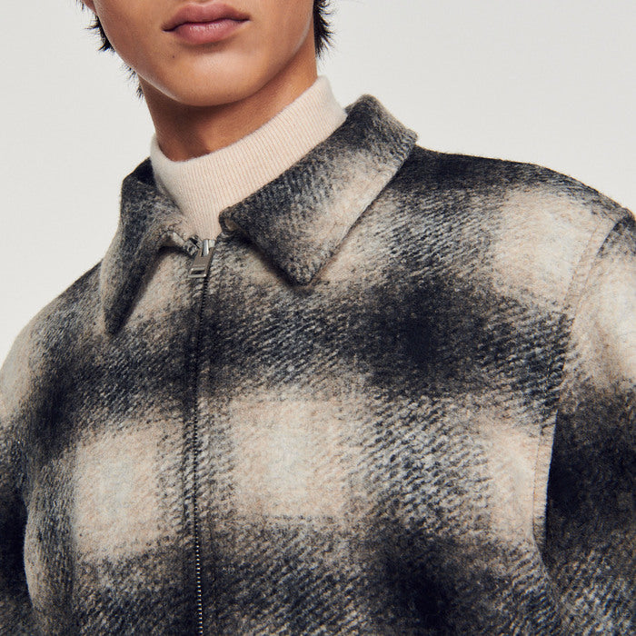 Blouson matelassé en laine Sandro seconde main