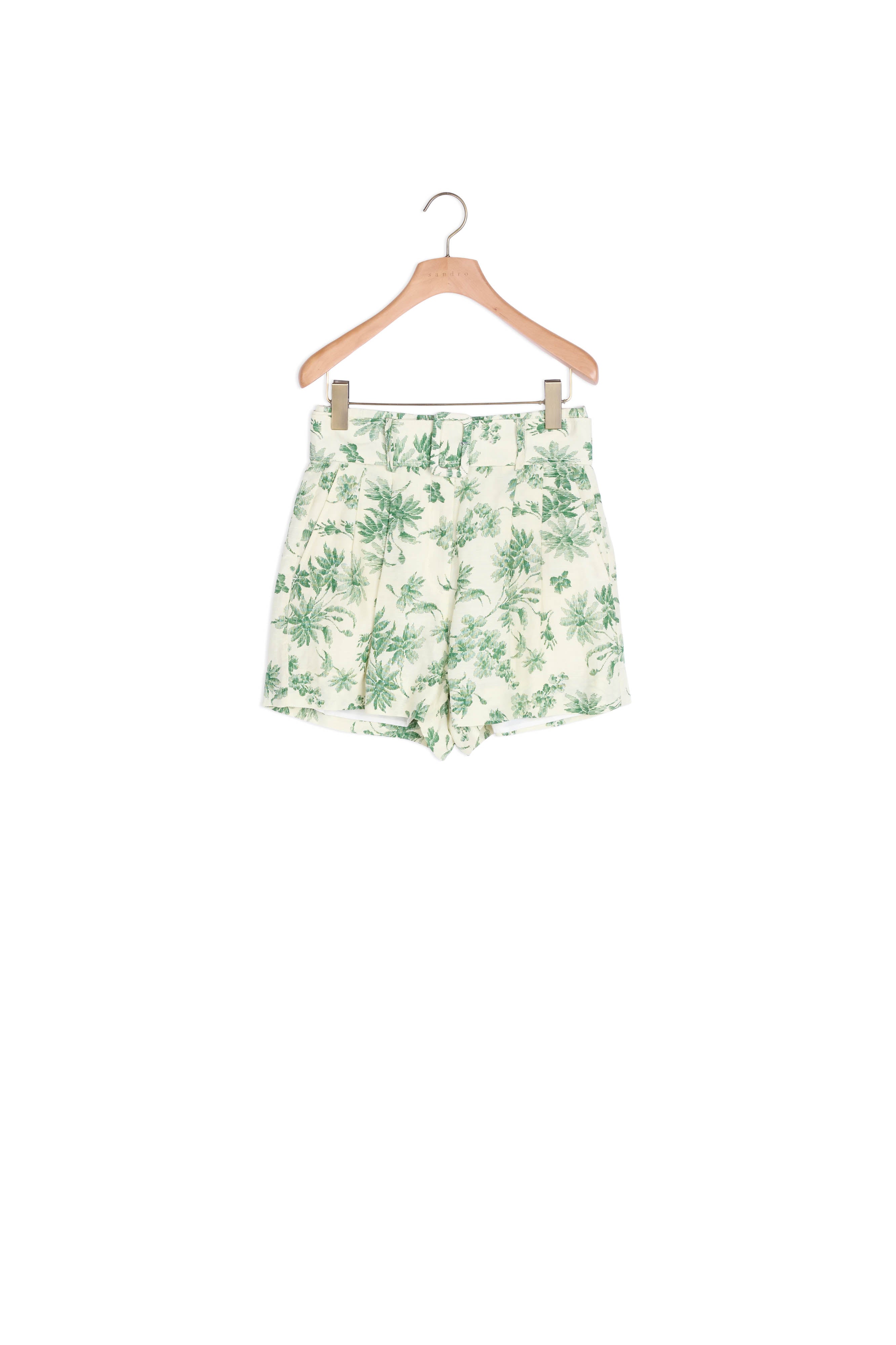 Short large imprimé palmiers Sandro seconde main