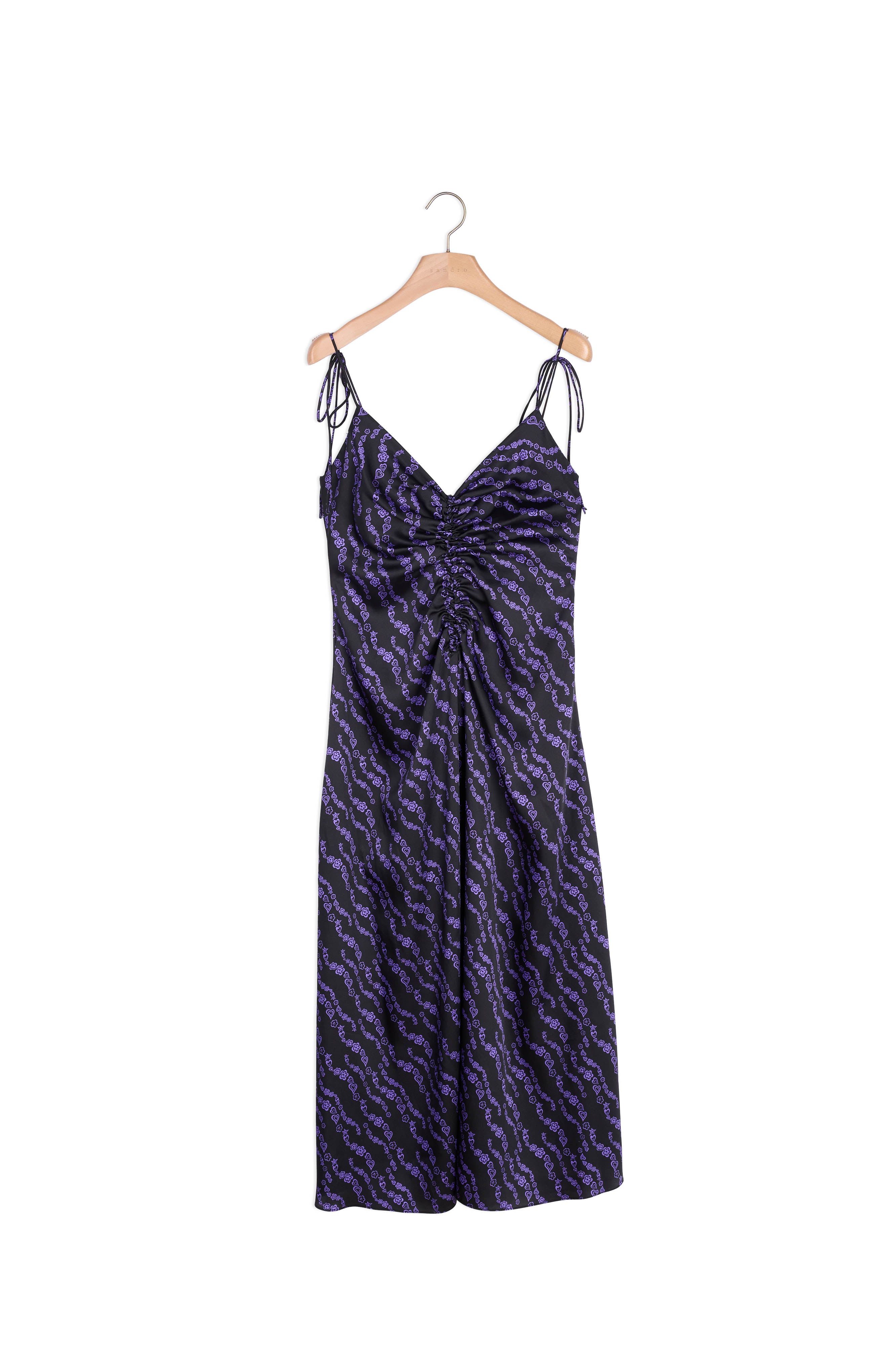 Robe longue à fines bretelles Sandro seconde main