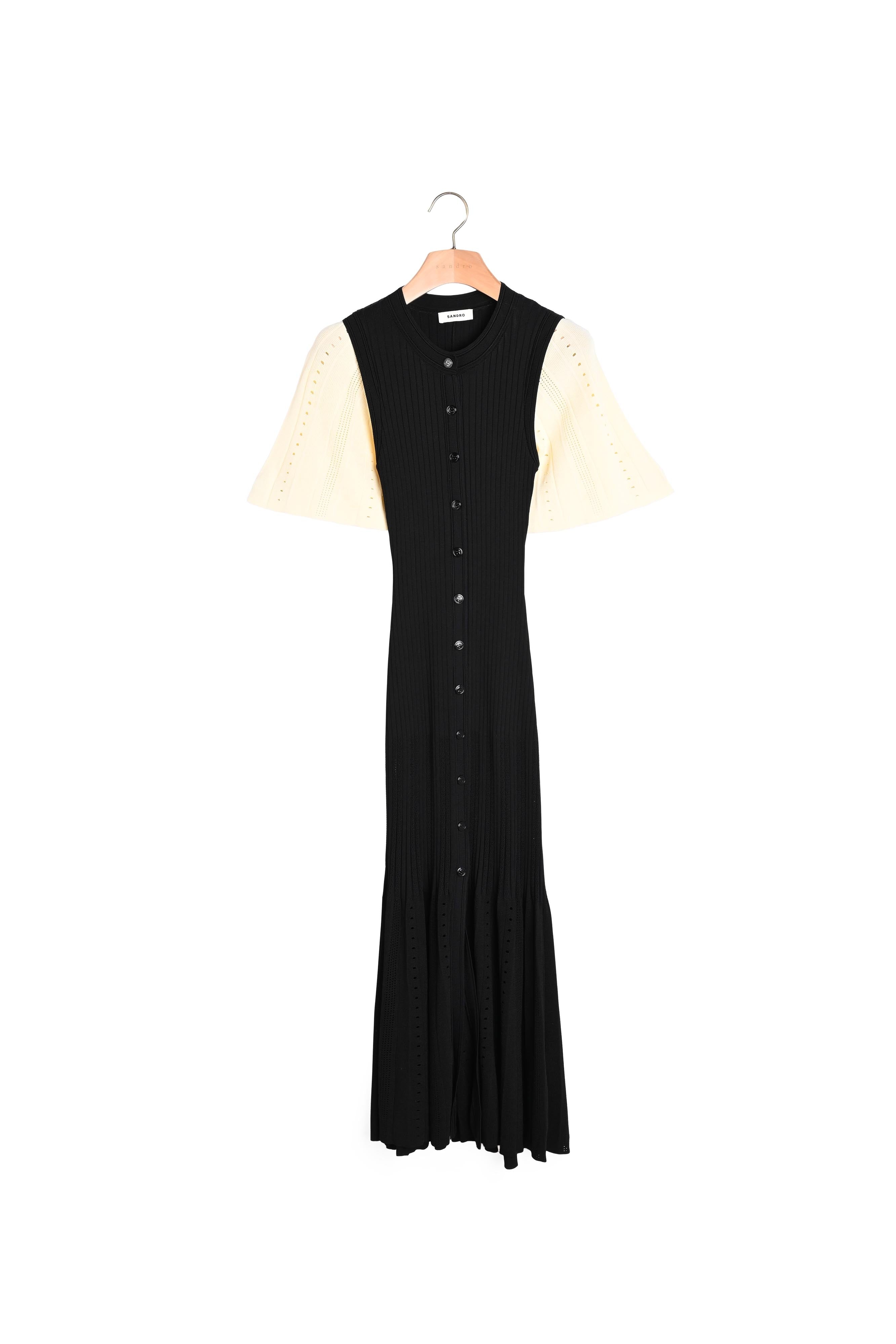 Robe midi côtelée Sandro seconde main