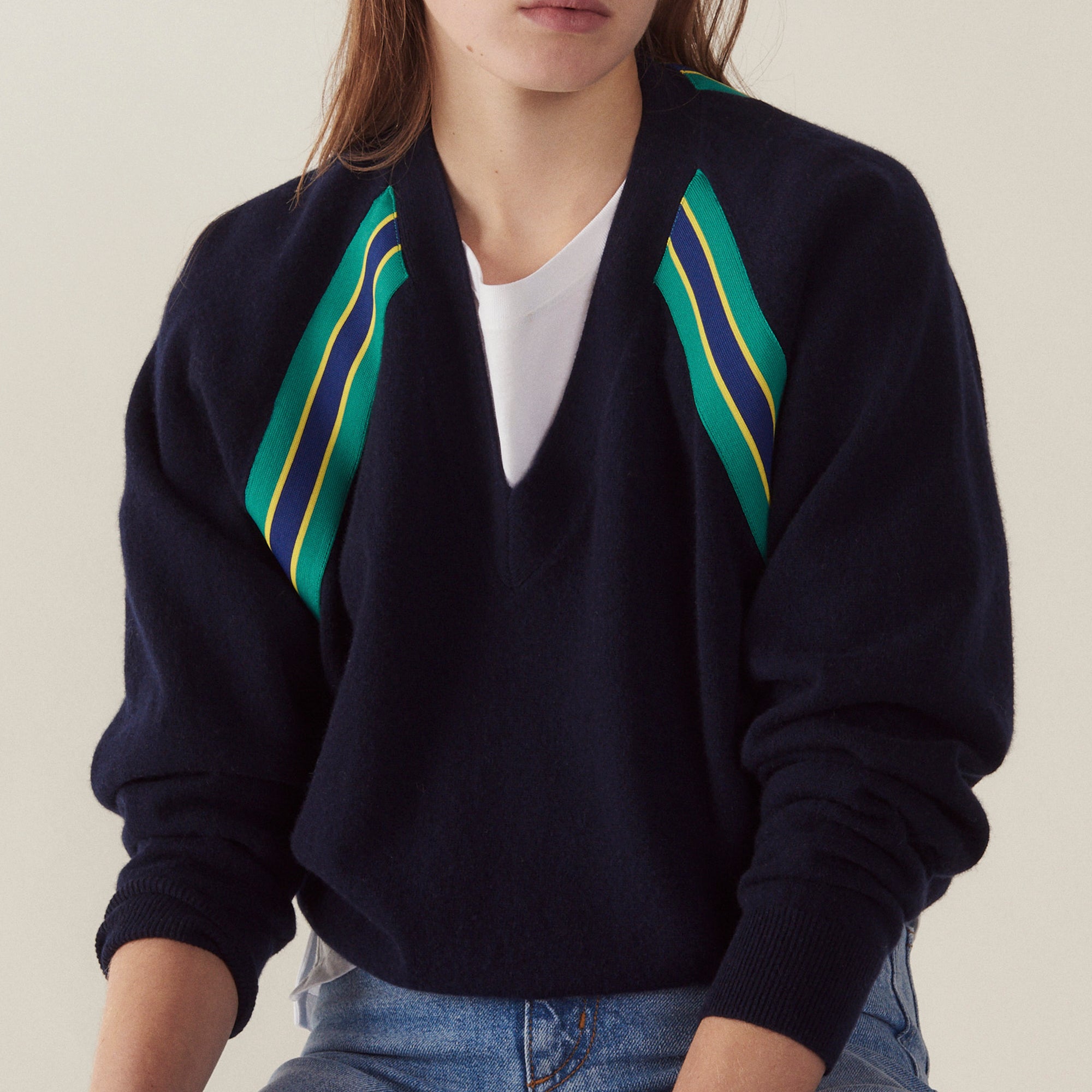 Pull manches longues avec galons Sandro seconde main