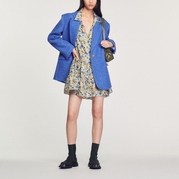 Robe courte imprimé Blossom Sandro seconde main