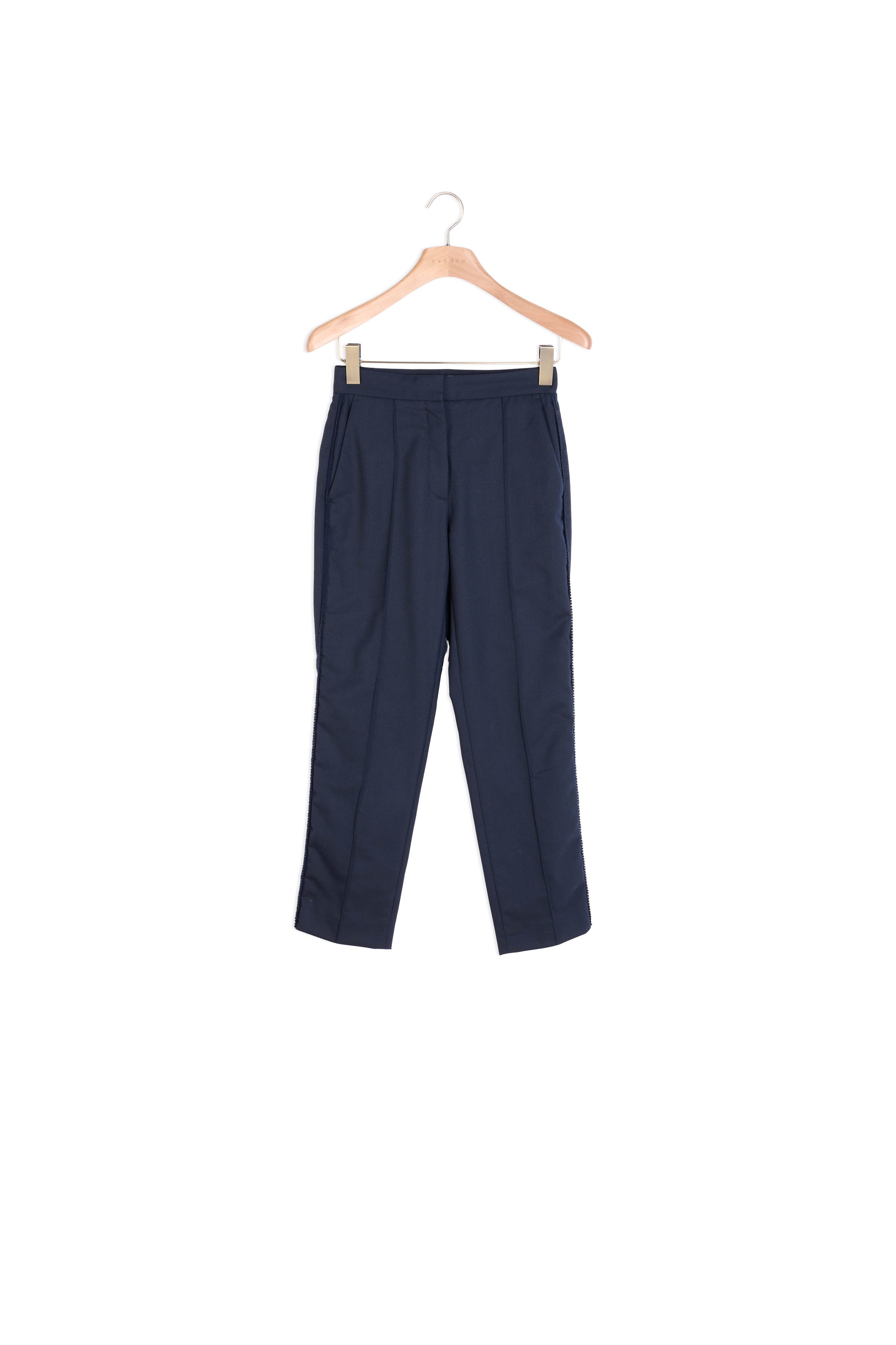 Pantalon droit 7/8ème avec galons Sandro seconde main