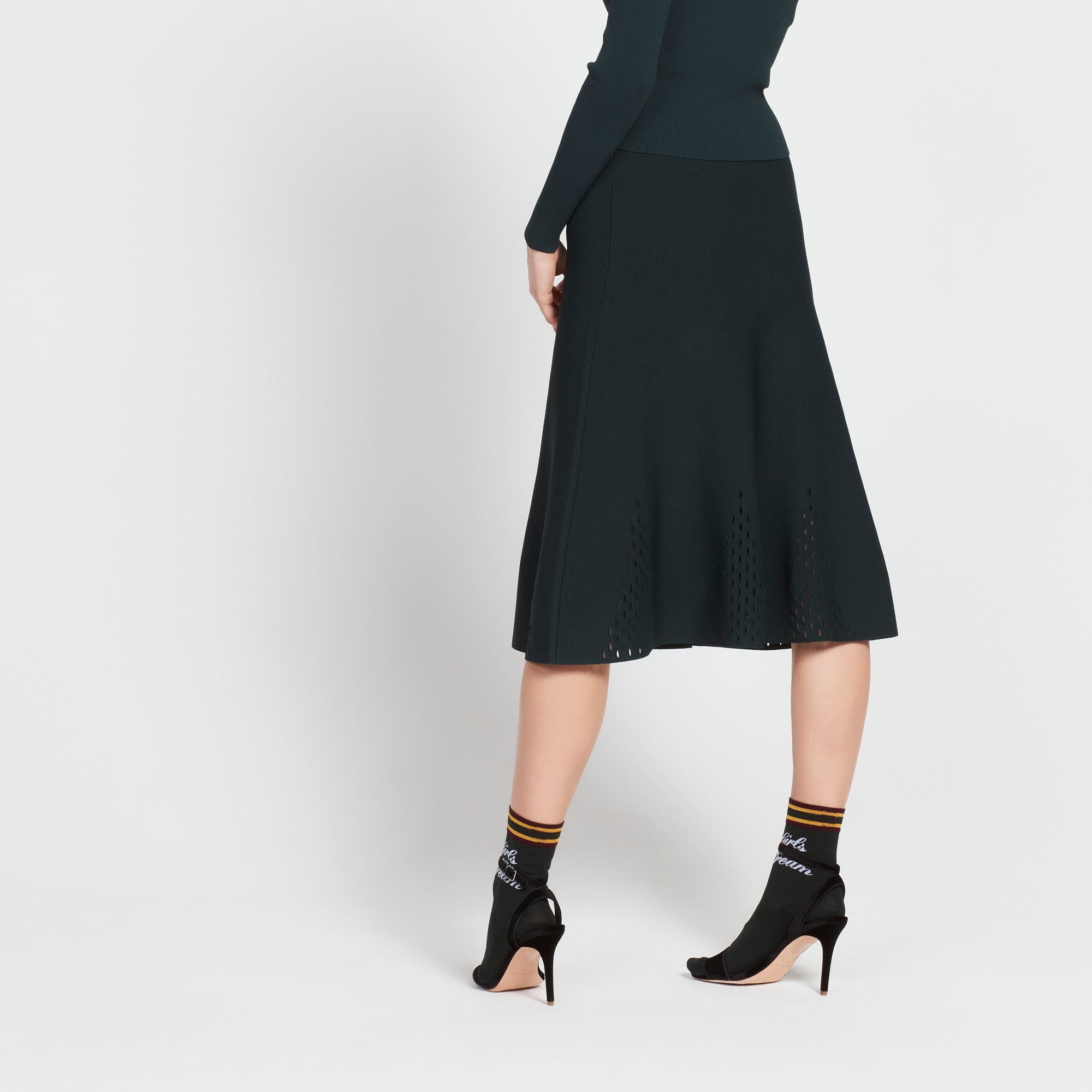 Jupe mi longue en Maille avec découpes Sandro seconde main