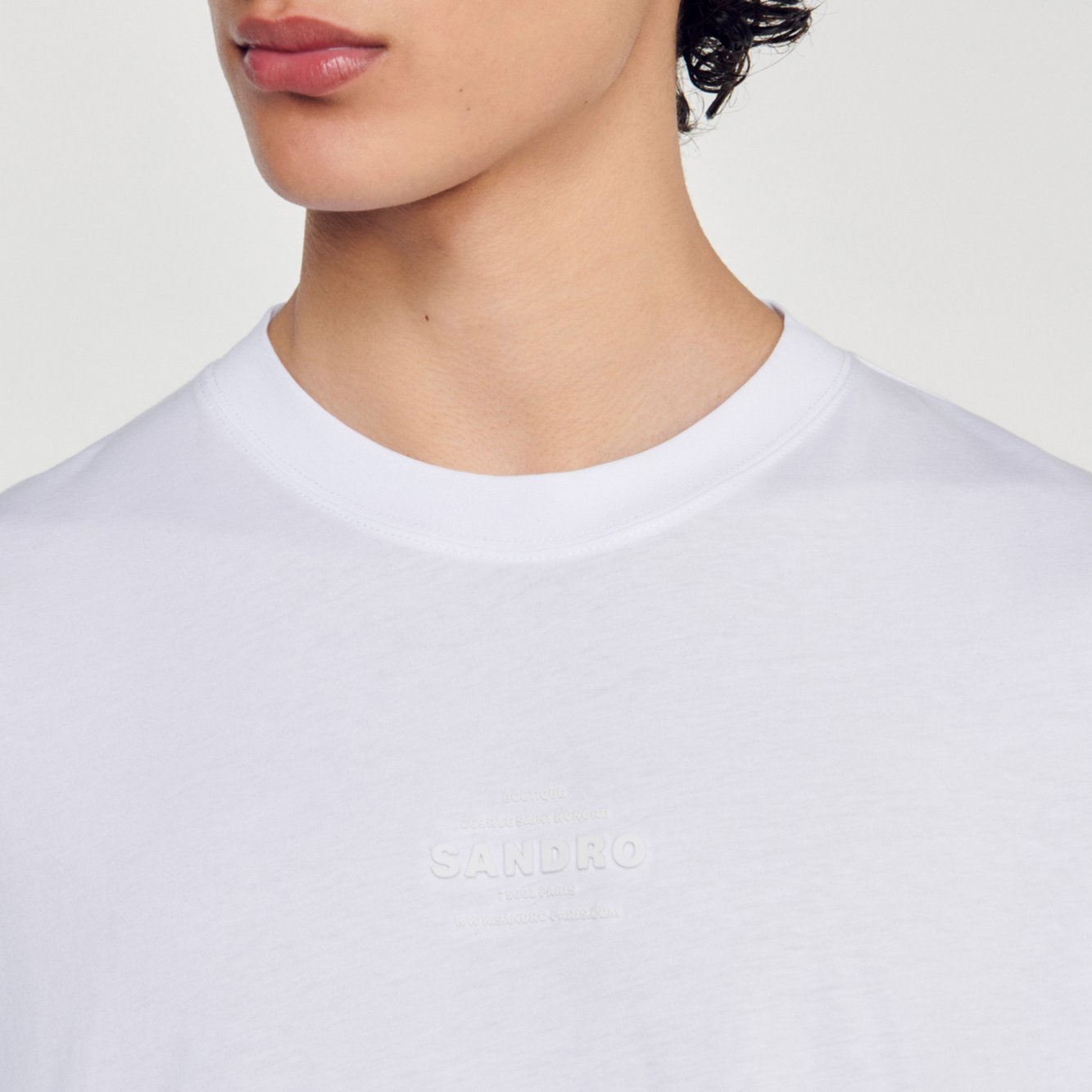 T-shirt logo rubber Sandro seconde main