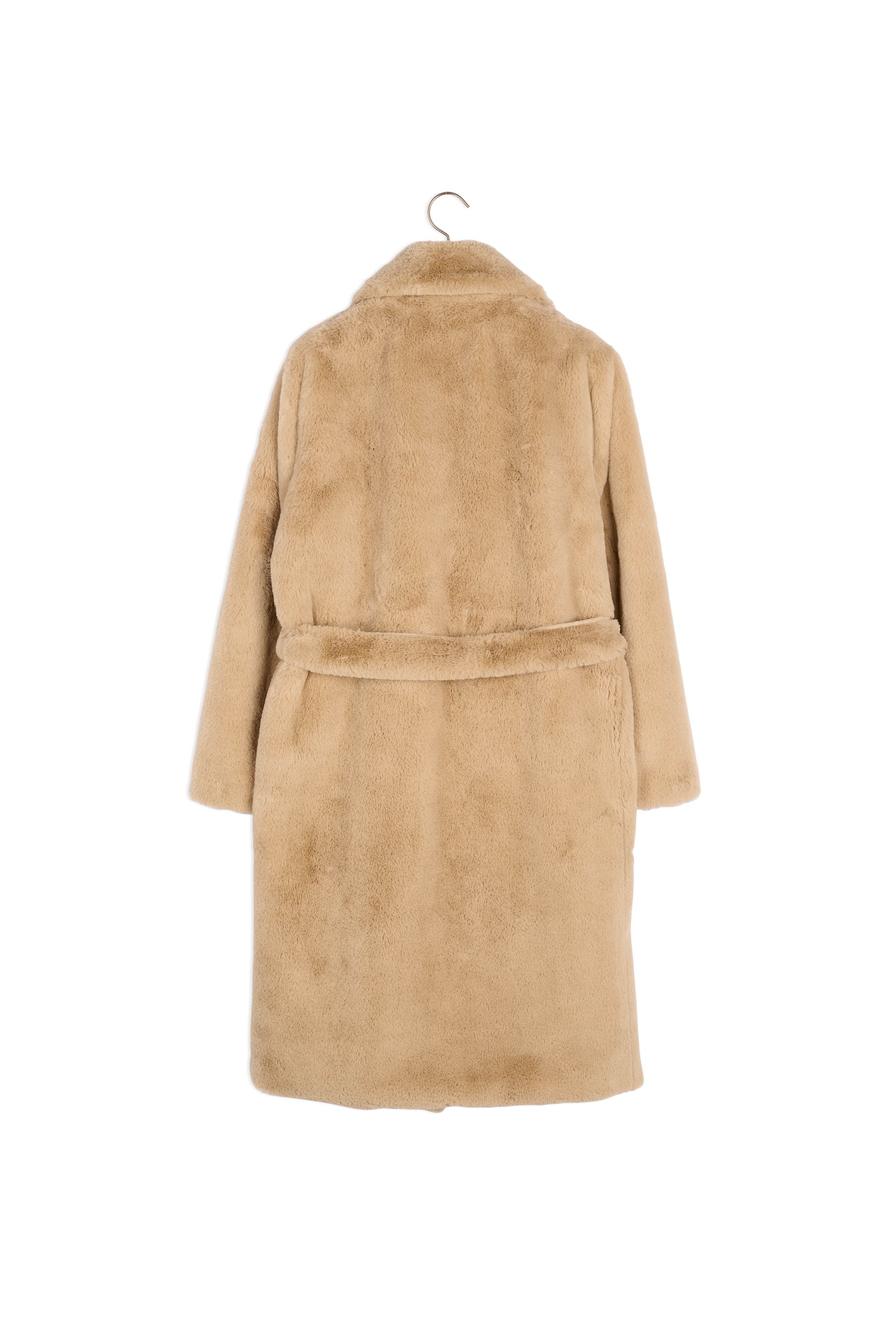 Manteau long en fausse fourrure Sandro seconde main