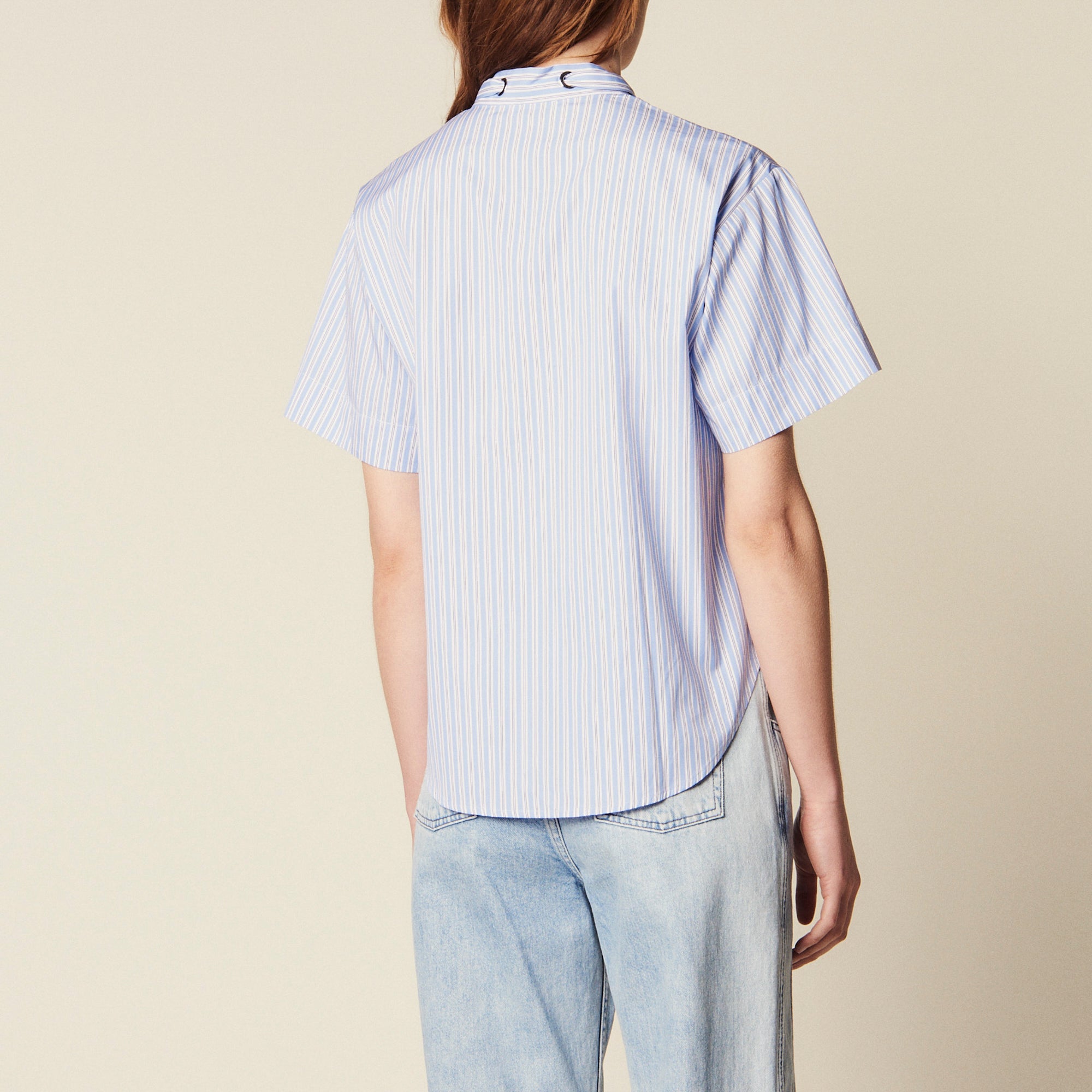 Chemise en popeline à manches courtes Sandro seconde main