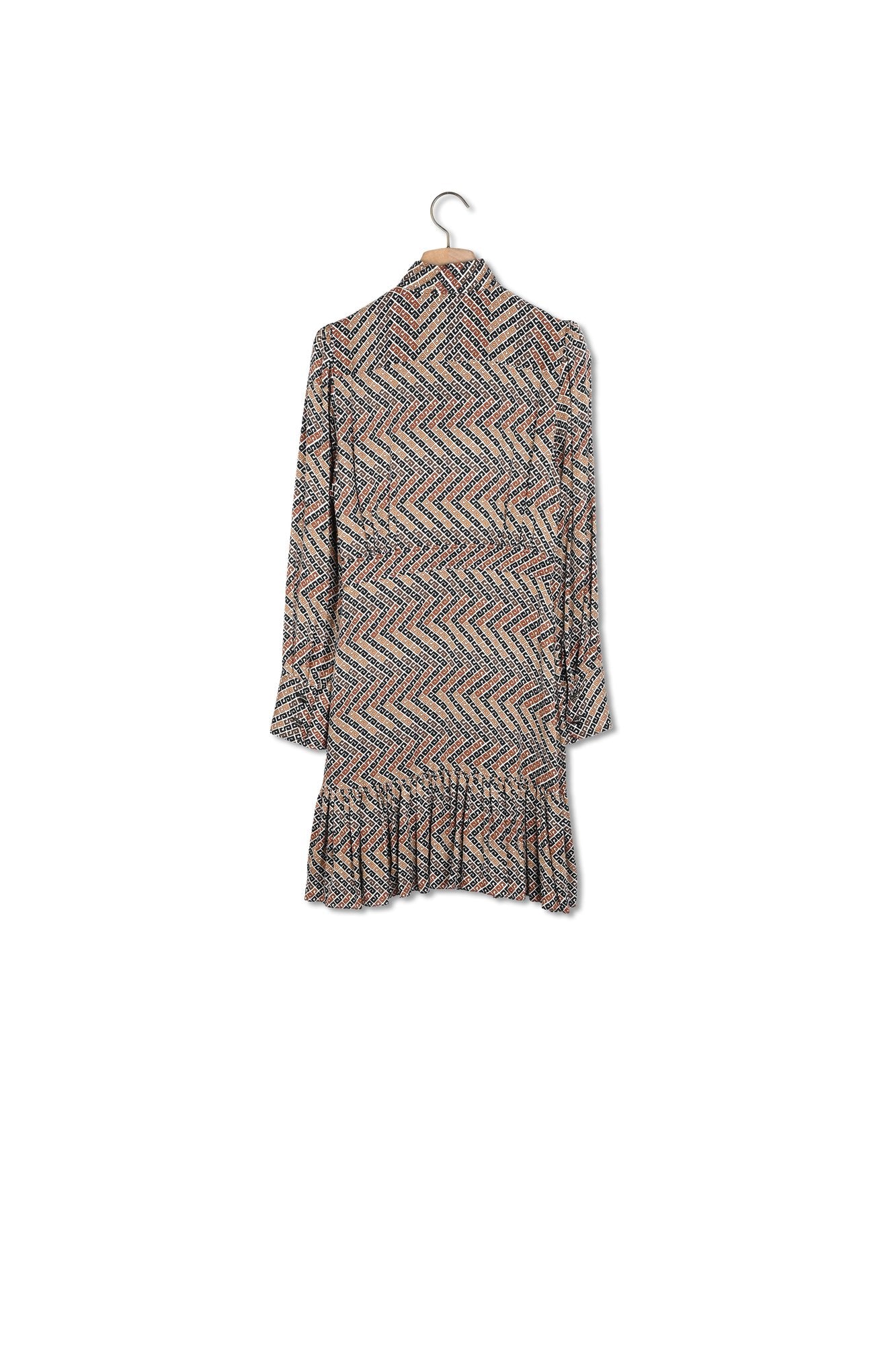 Robe courte imprimée à manches longues Sandro seconde main