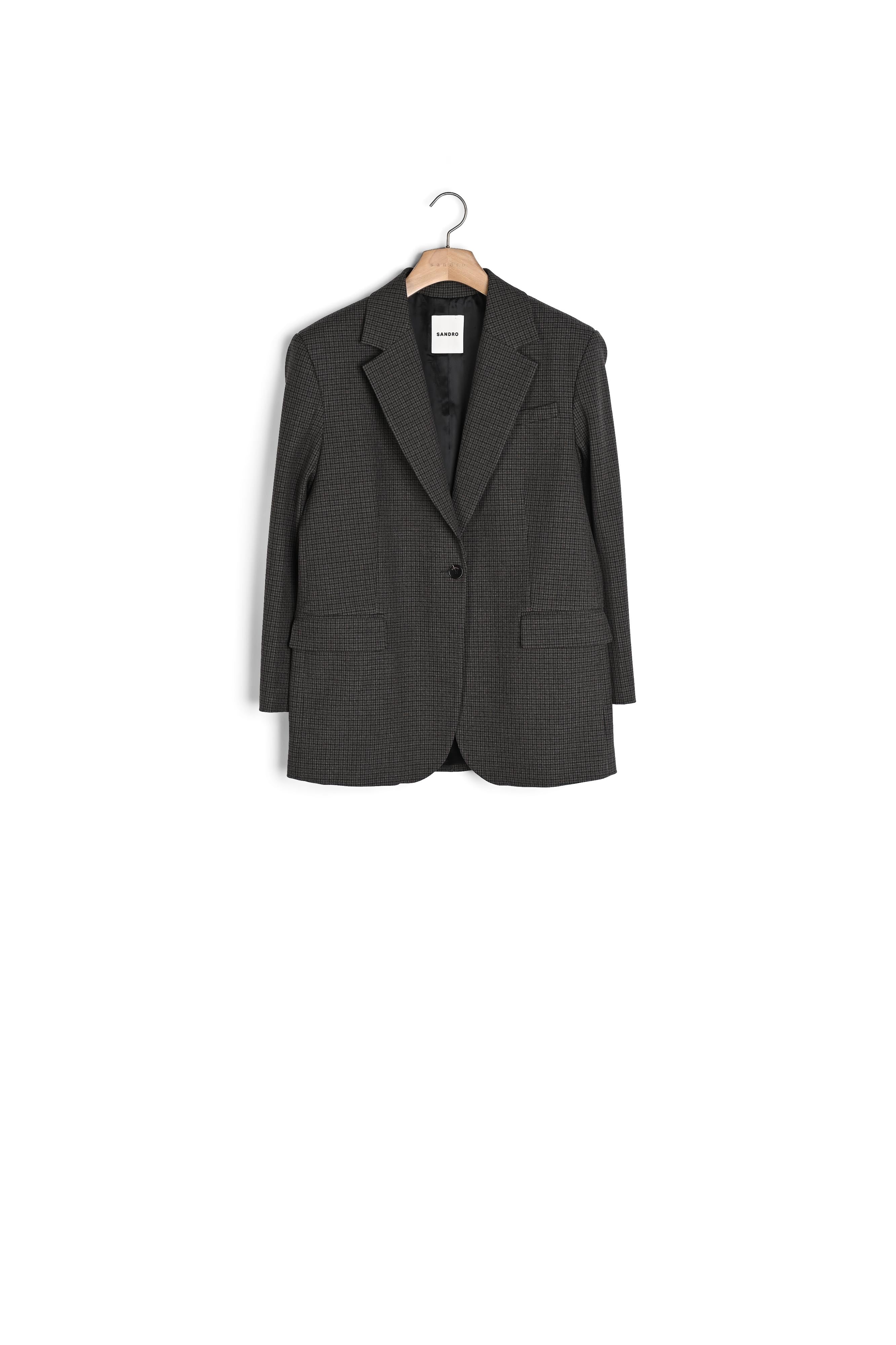 Veste de taille petits carreaux Sandro seconde main