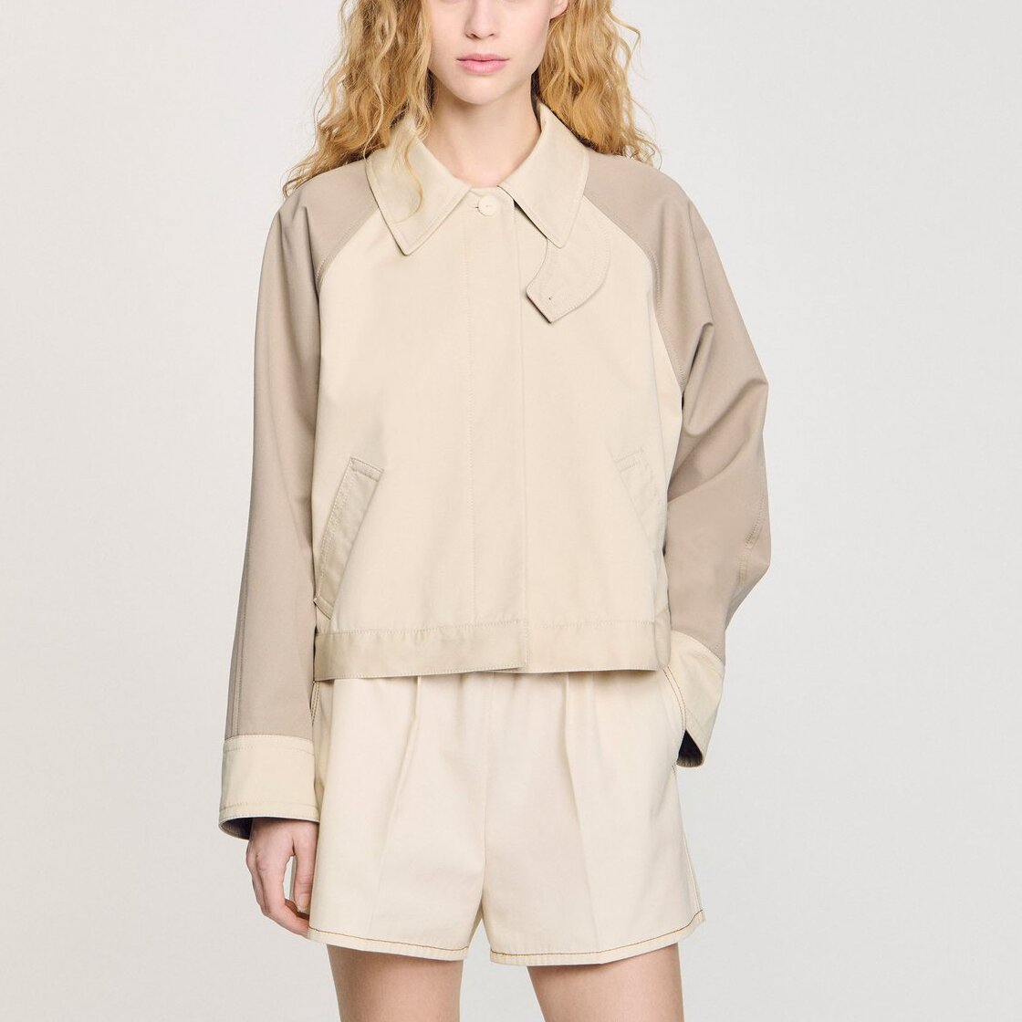 Blouson bicolore Sandro seconde main