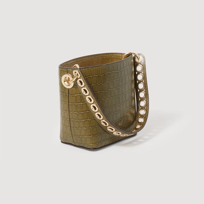 Sac seau en cuir Sandro seconde main