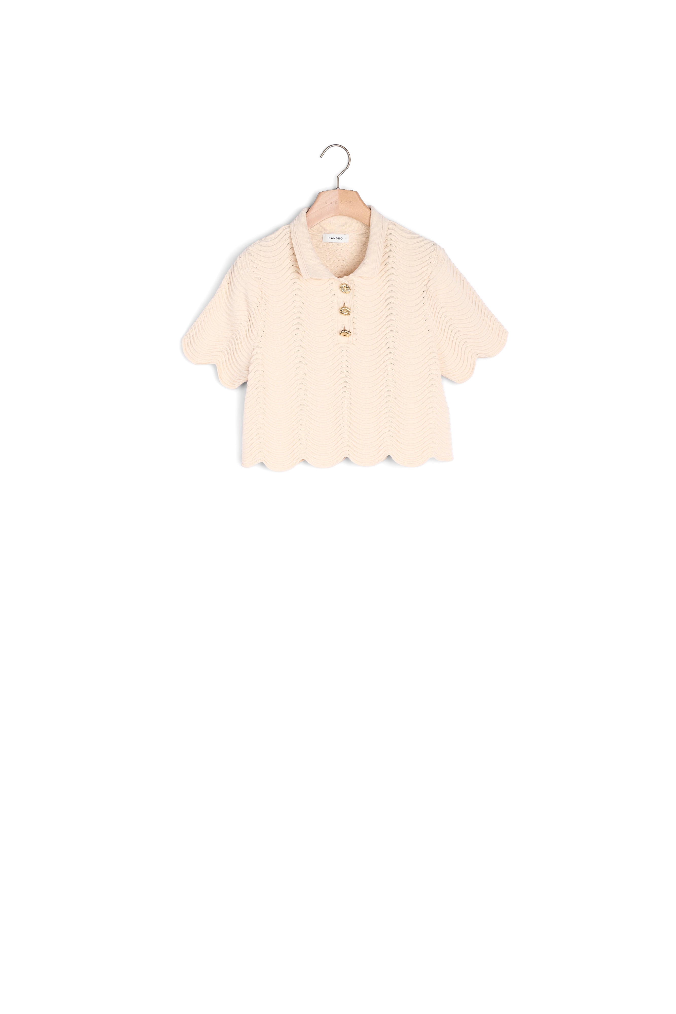 Pull court en Maille Sandro seconde main