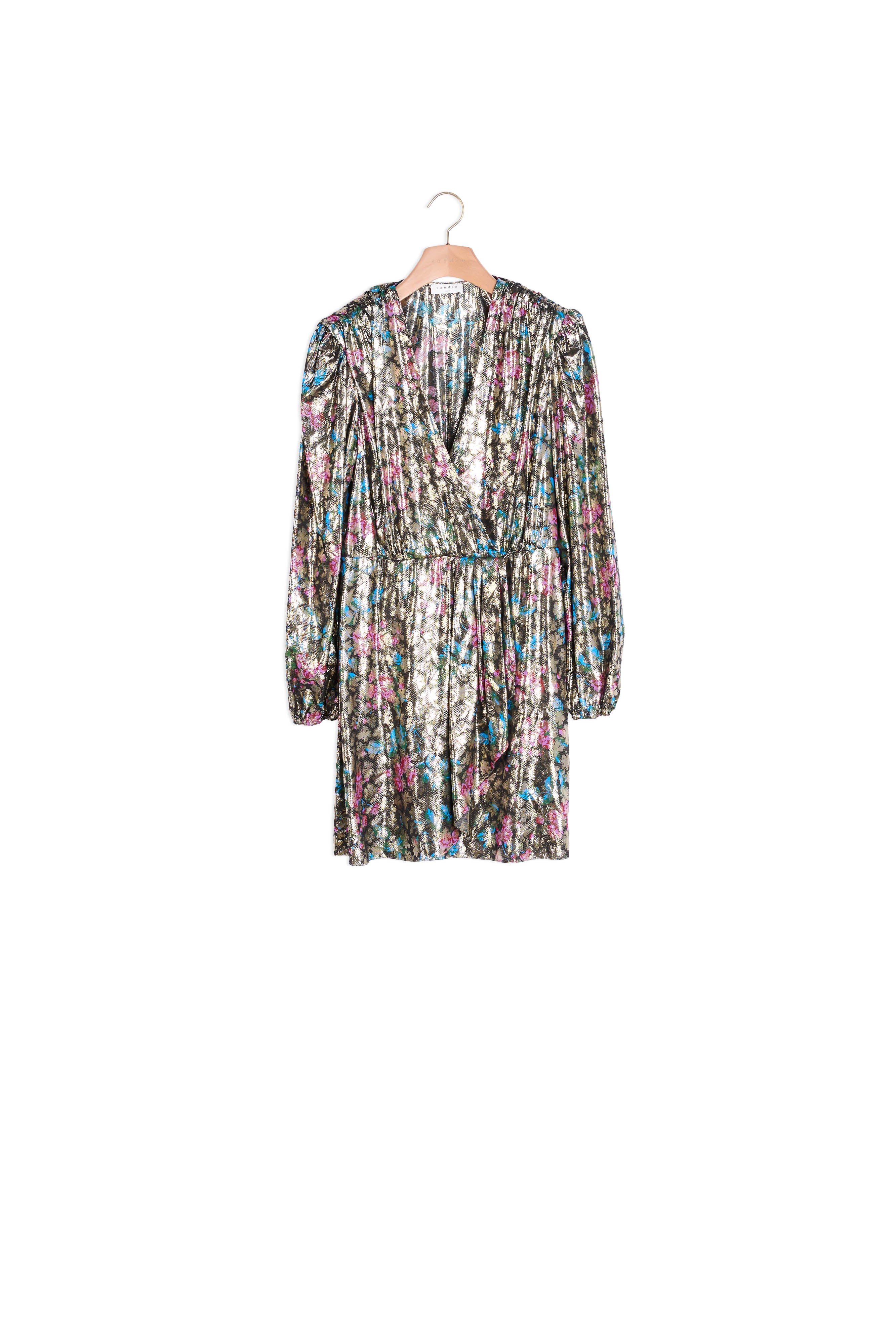 Robe courte en jacquard lurex Sandro seconde main