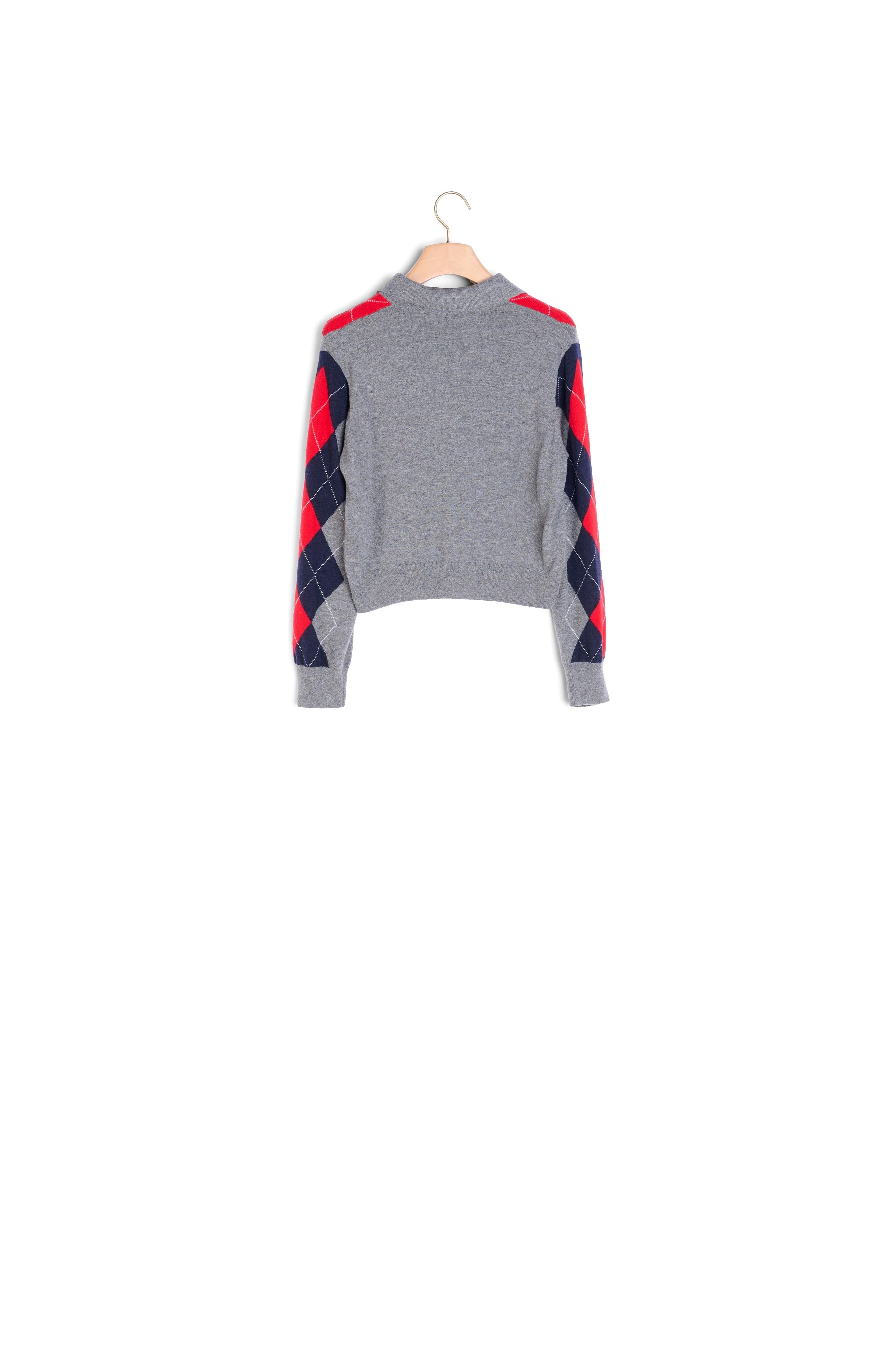 Pull polo losange Sandro seconde main
