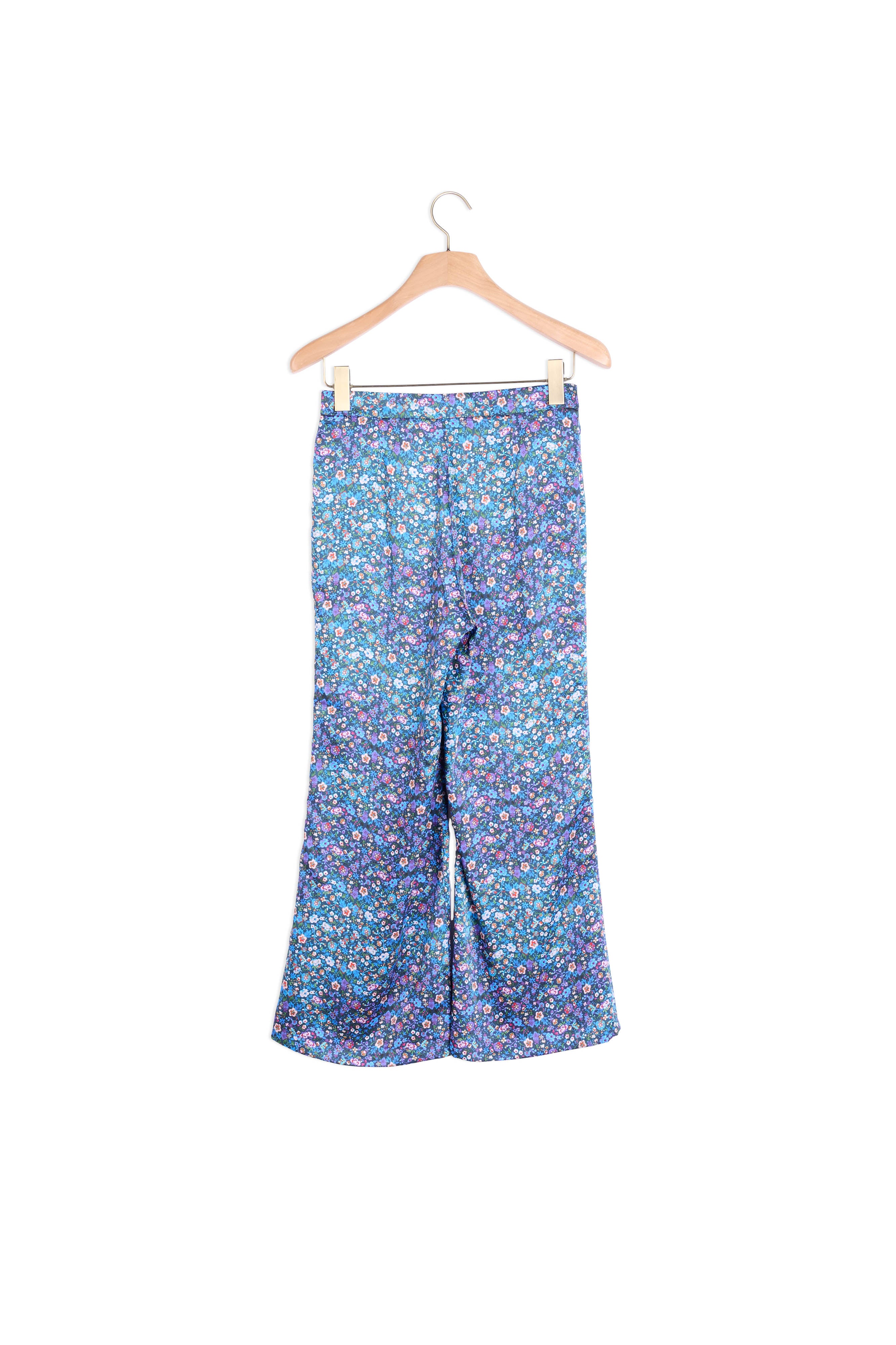 Pantalon satiné imprimé fleuri Sandro seconde main