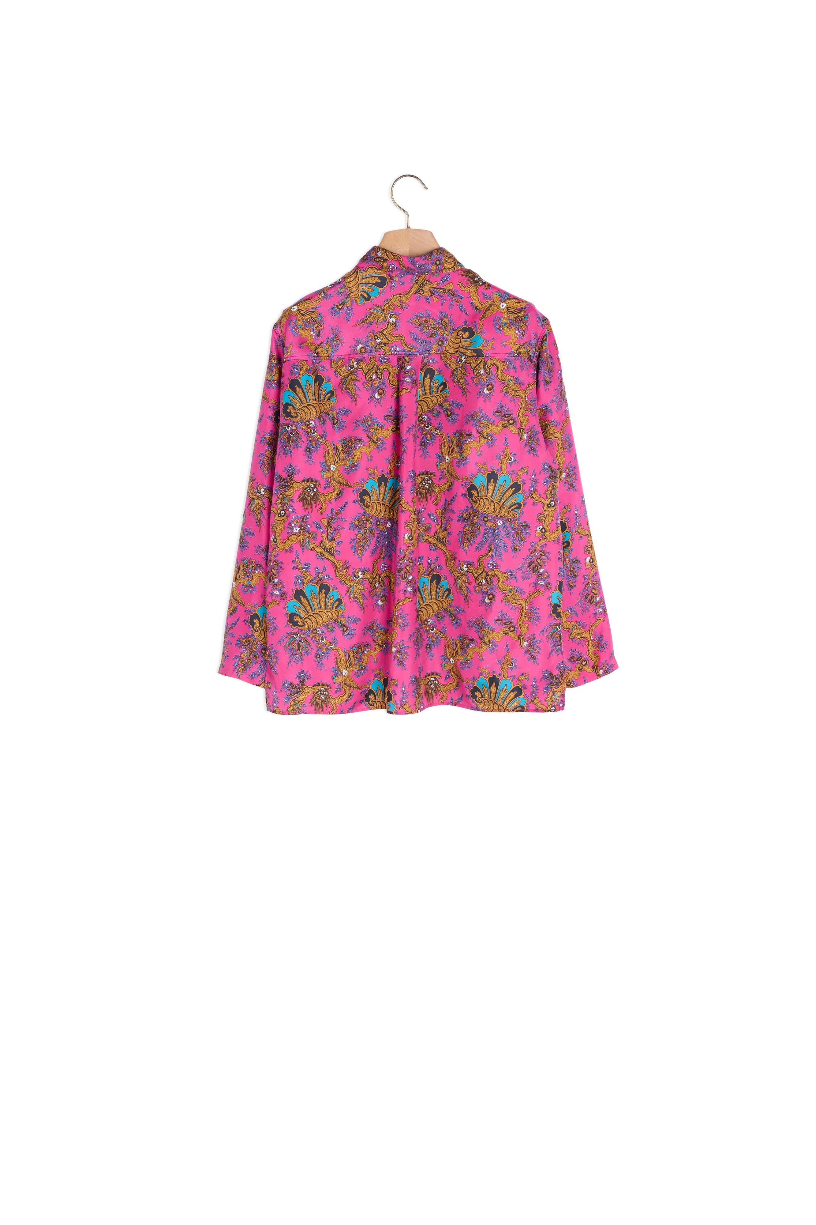 Chemise en soie imprimée Sandro seconde main