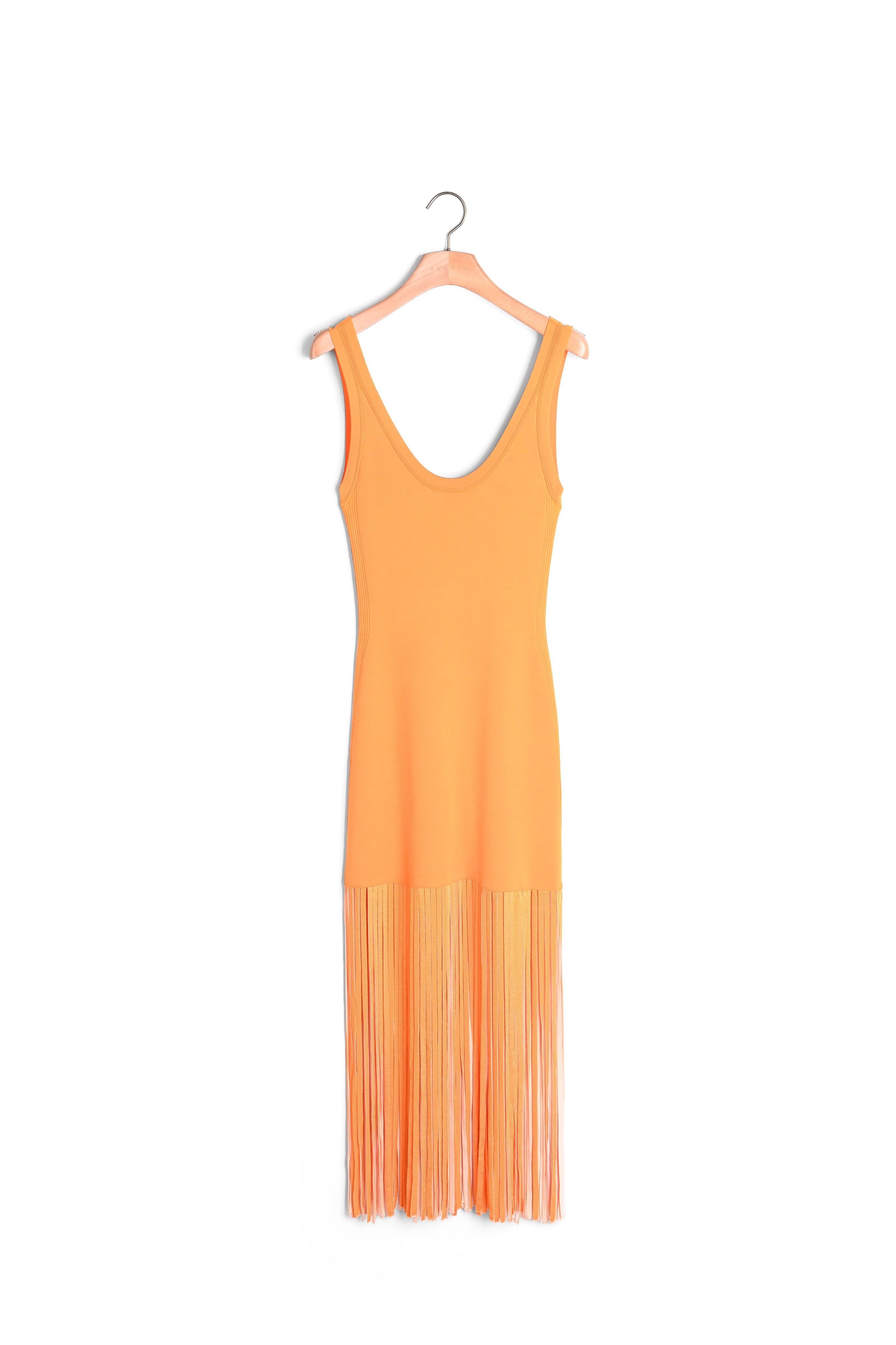 Robe en Maille frangée Sandro seconde main