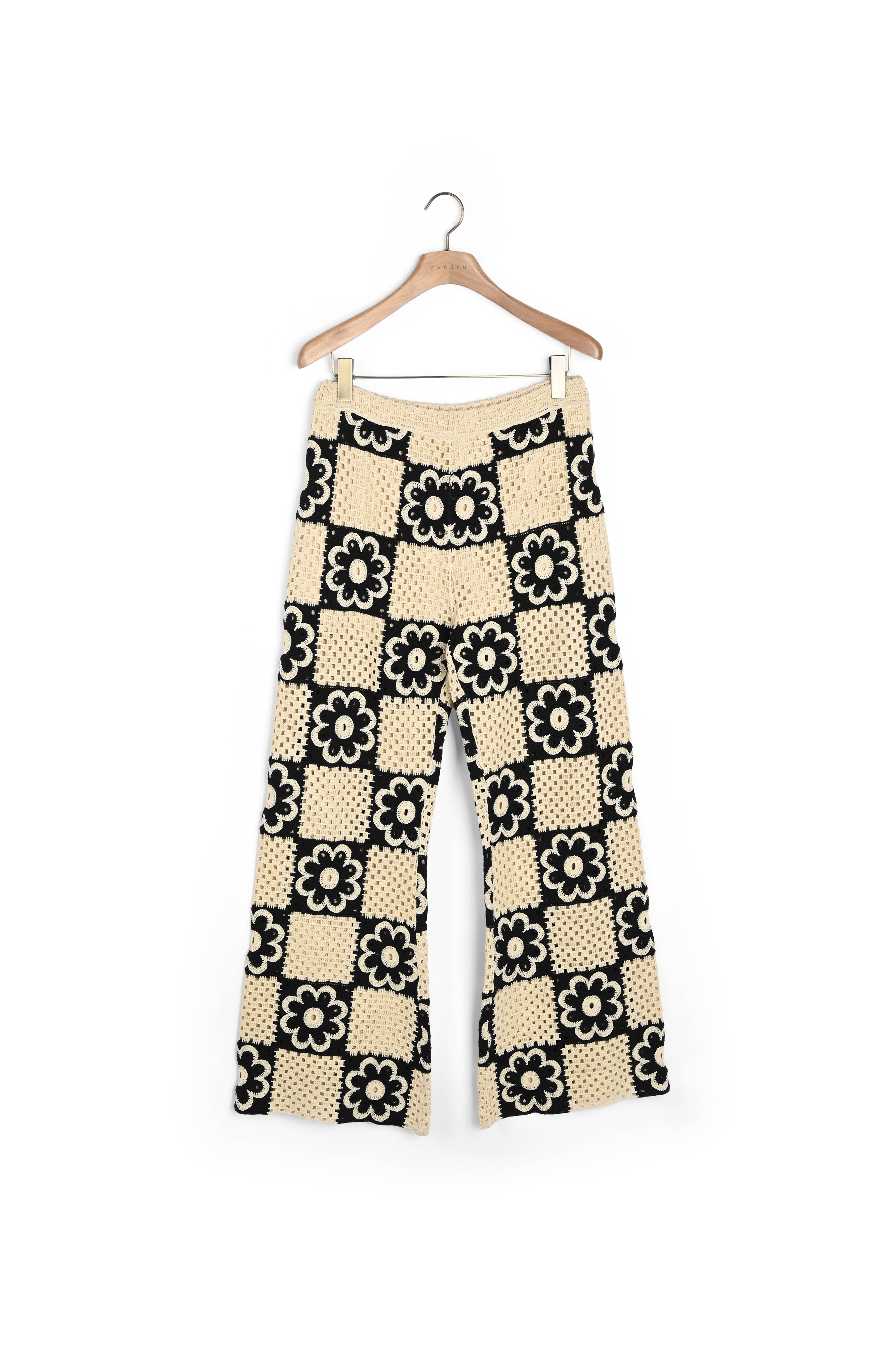 Pantalon en Maille crochet Sandro seconde main