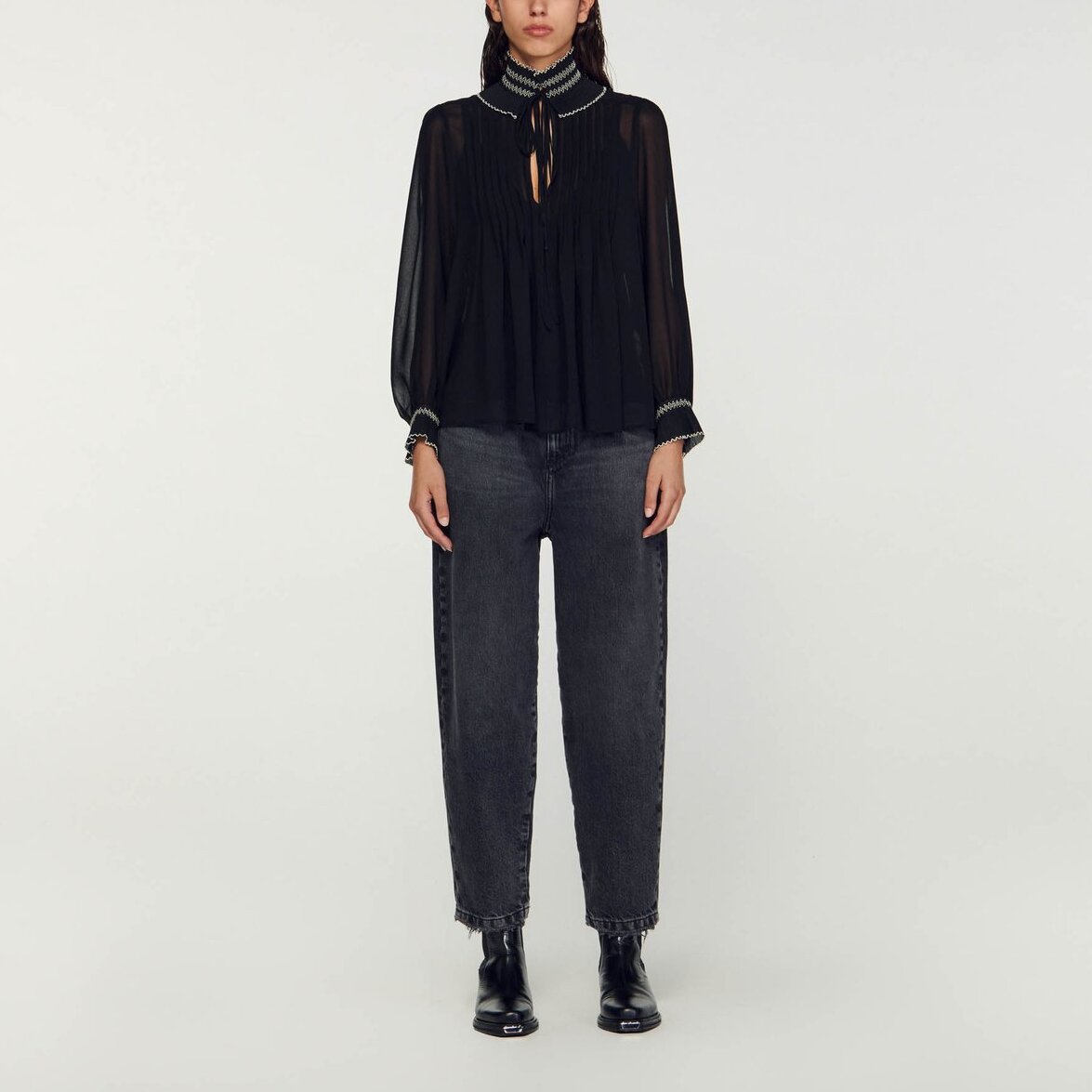 Top en mousseline Sandro seconde main