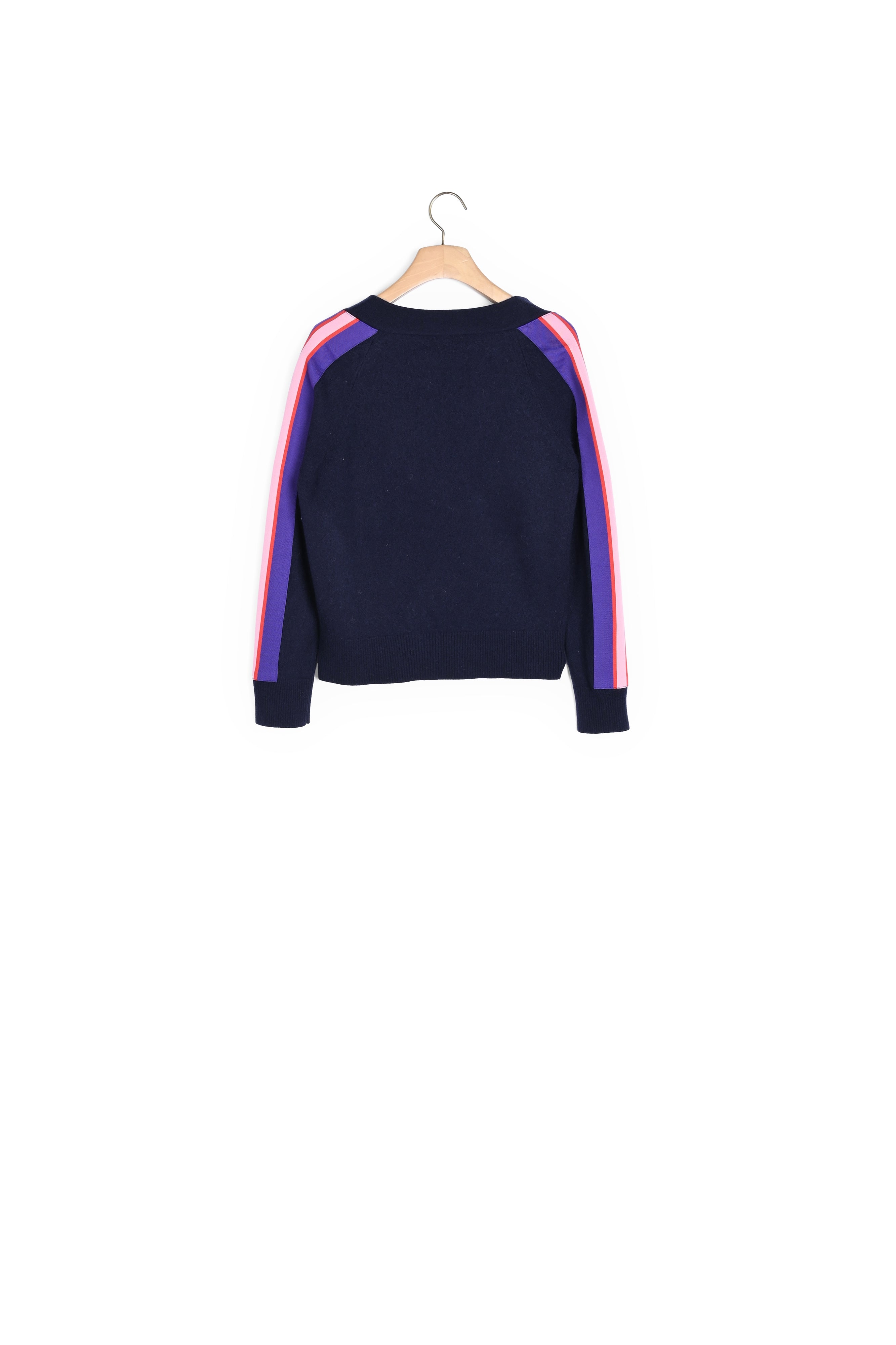 Pull laine et cachemire orné d’un galon  Sandro seconde main