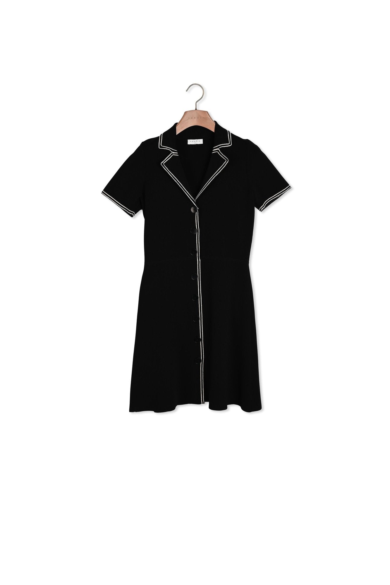 Robe chemisier en Maille Sandro seconde main