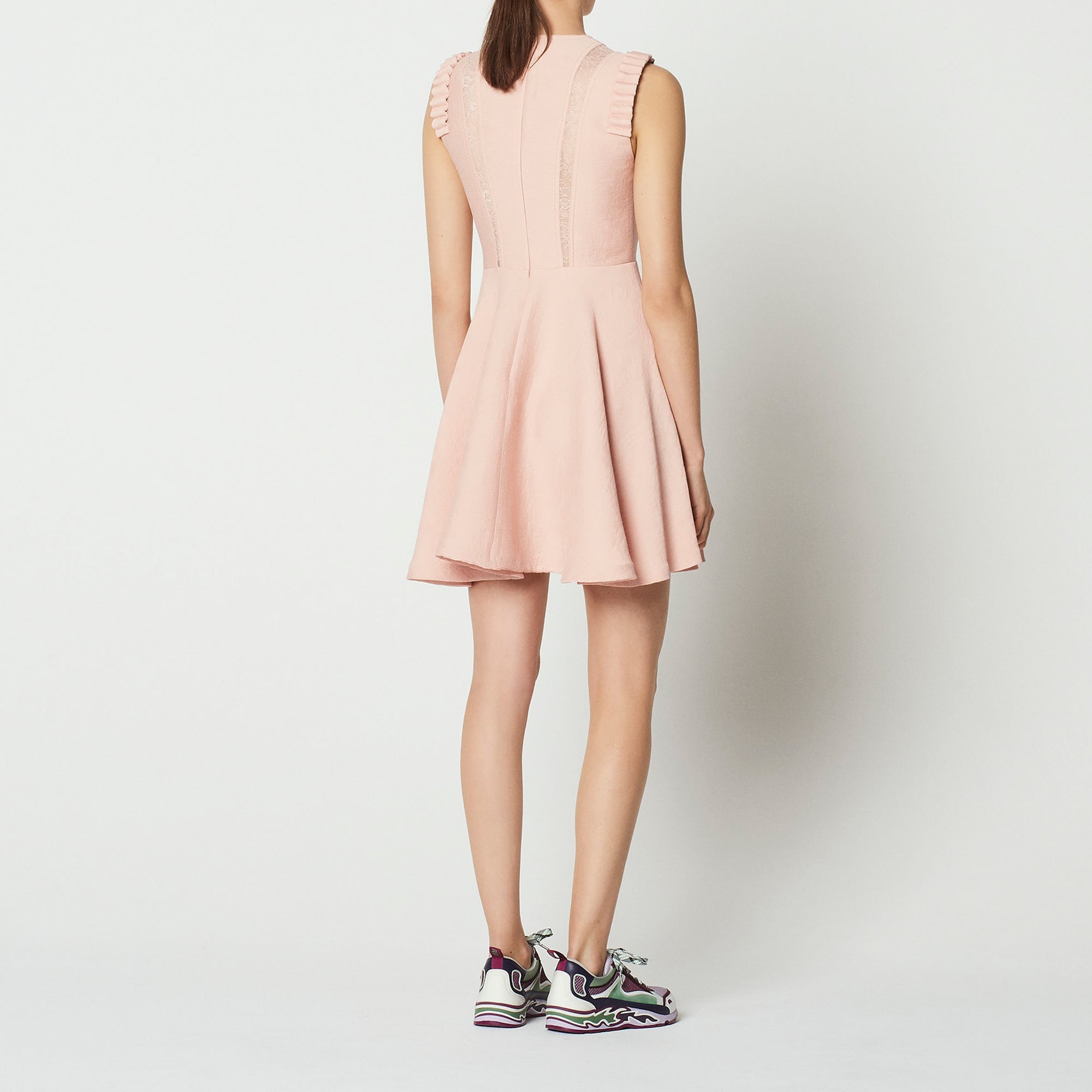 Robe avec galons transparents et volants Sandro seconde main