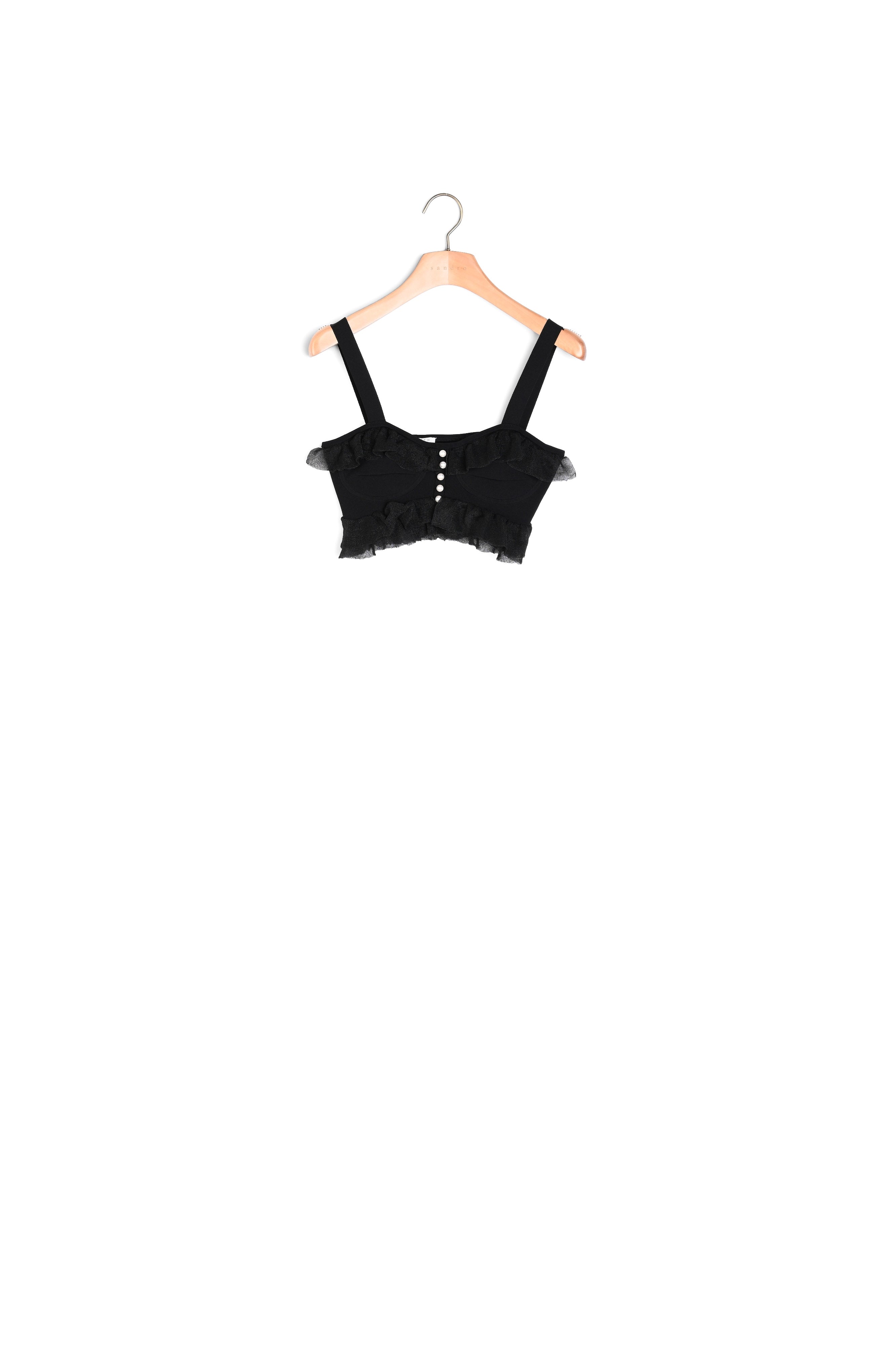 Brassière en Maille esprit lingerie Sandro seconde main