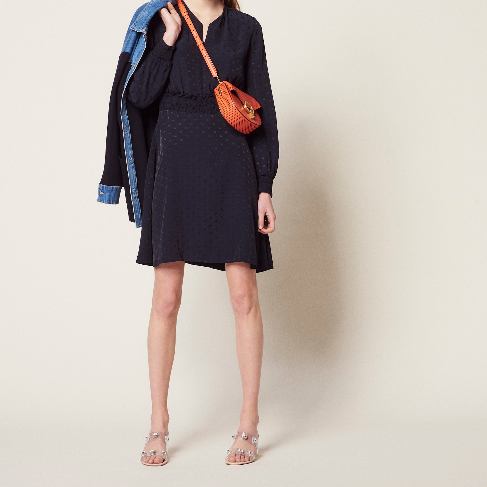 Robe courte en jacquard Sandro seconde main