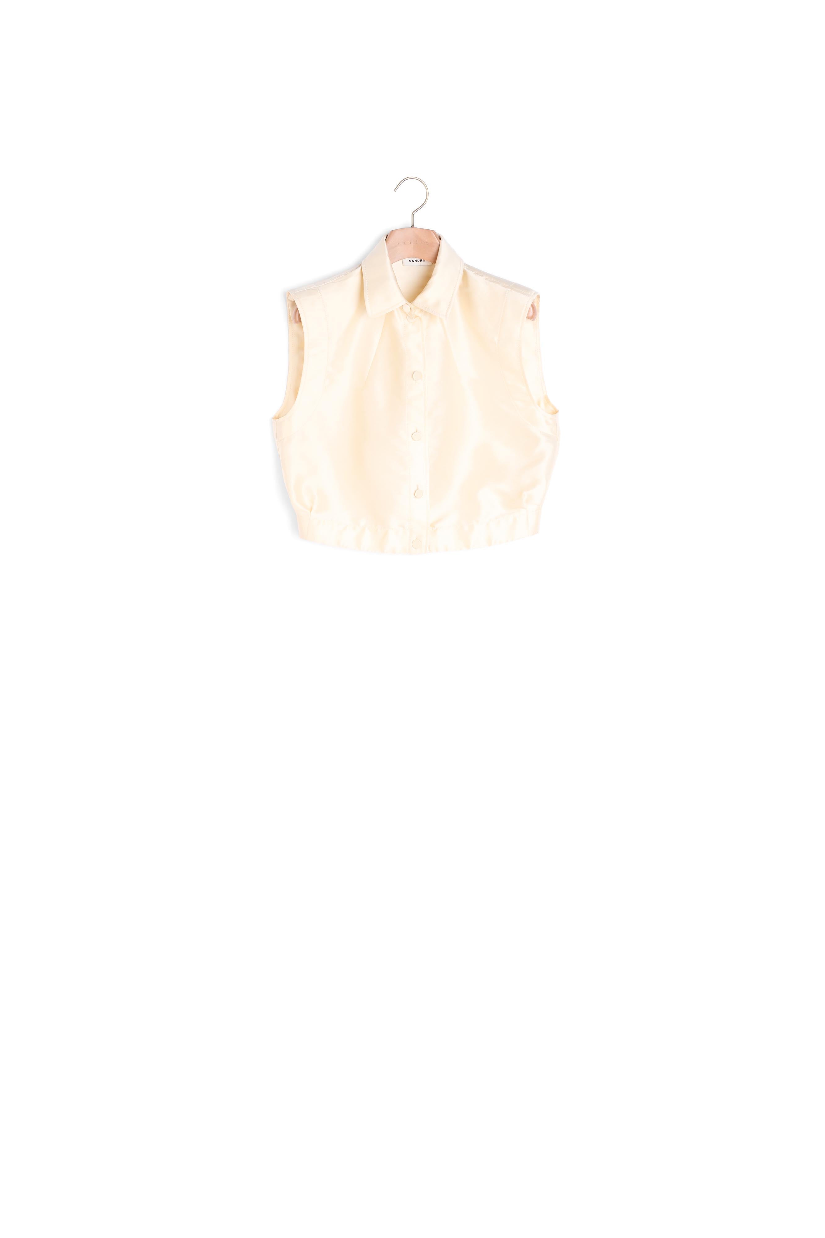 Chemise courte satinée Sandro seconde main