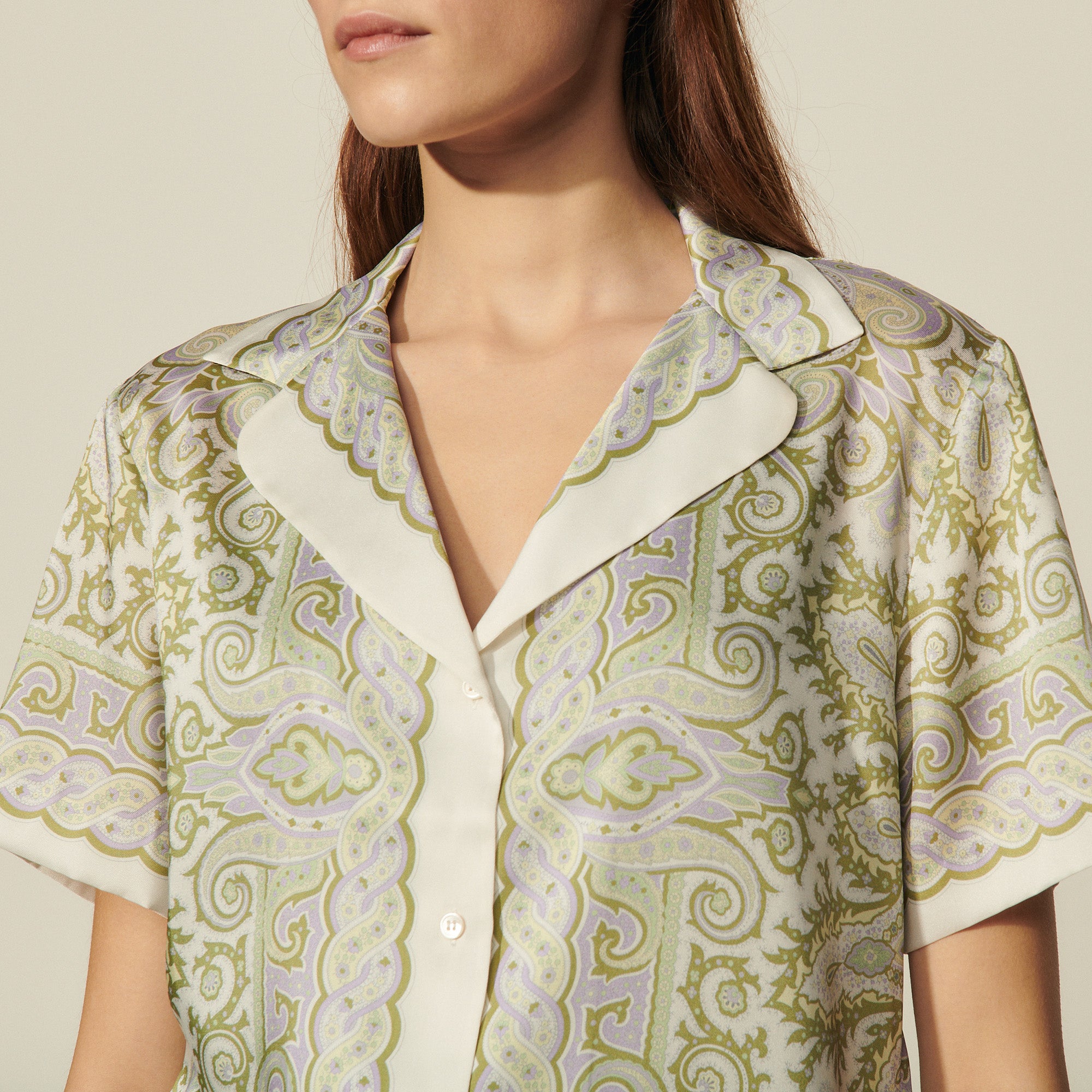 Chemise pyjama imprimée Sandro seconde main