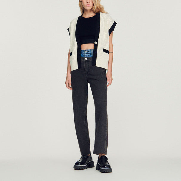Cardigan sans manches Sandro seconde main