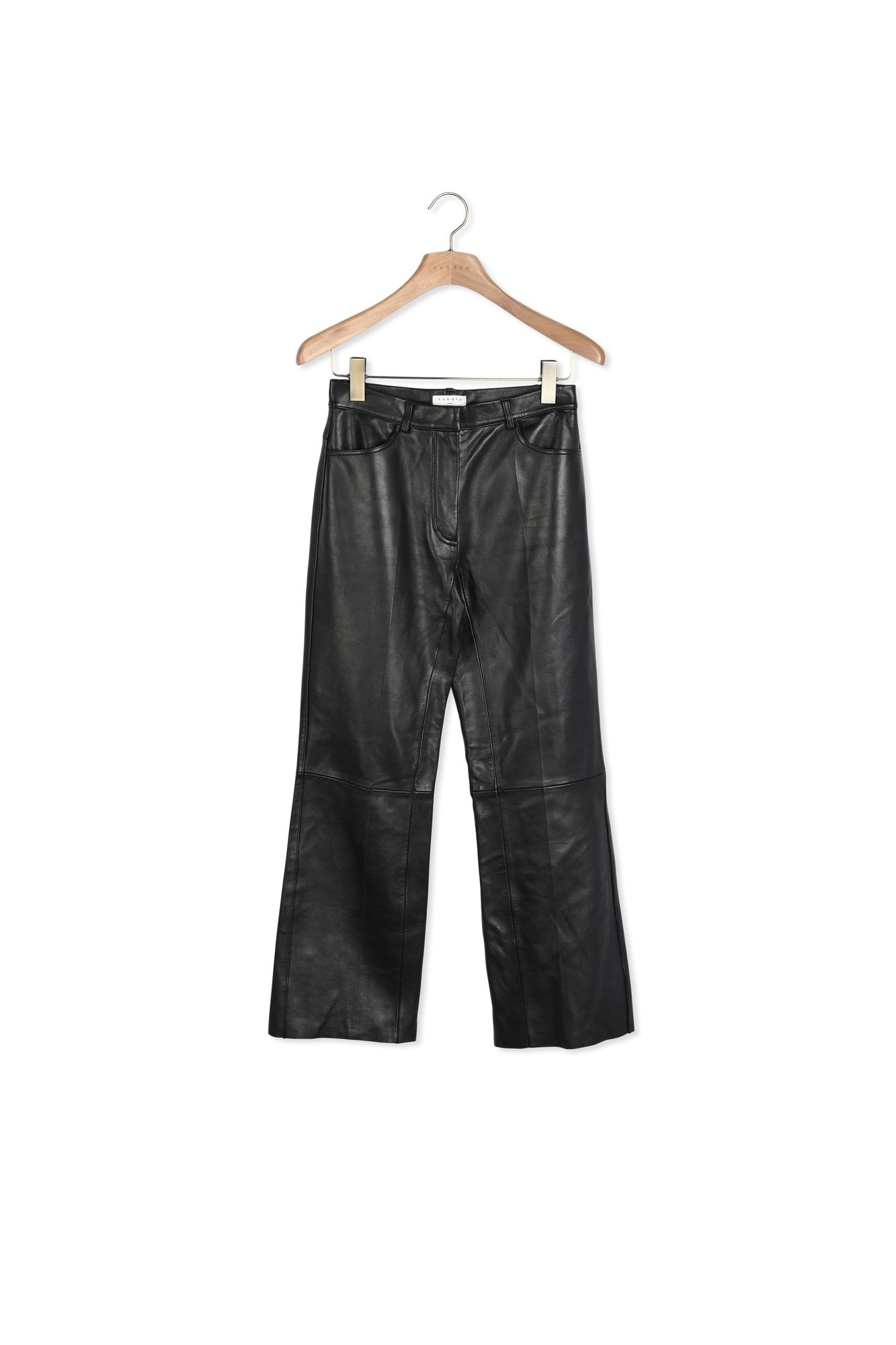 Pantalon en cuir Sandro seconde main