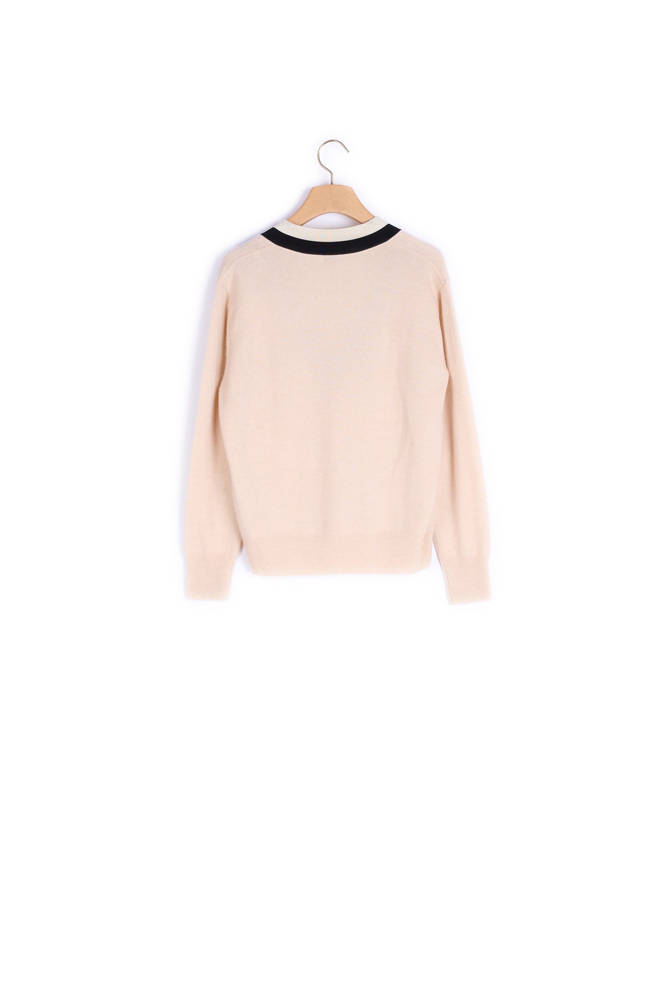 Pull en Maille avec large galon bicolore Sandro seconde main
