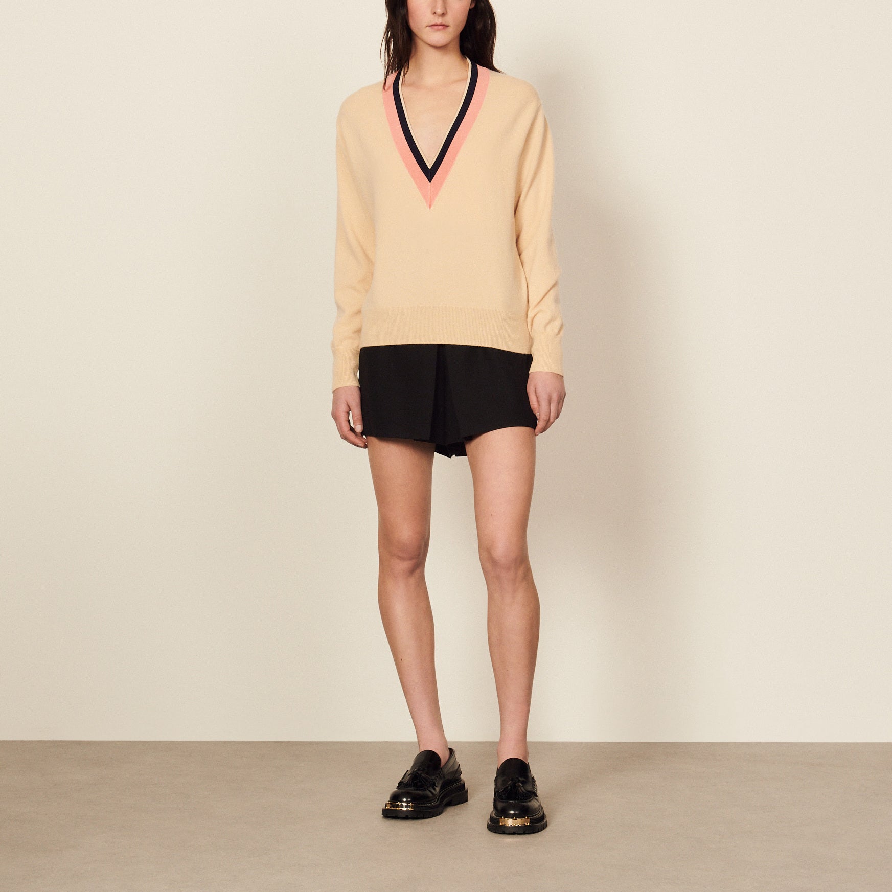 Pull en laine et cachemire Sandro seconde main