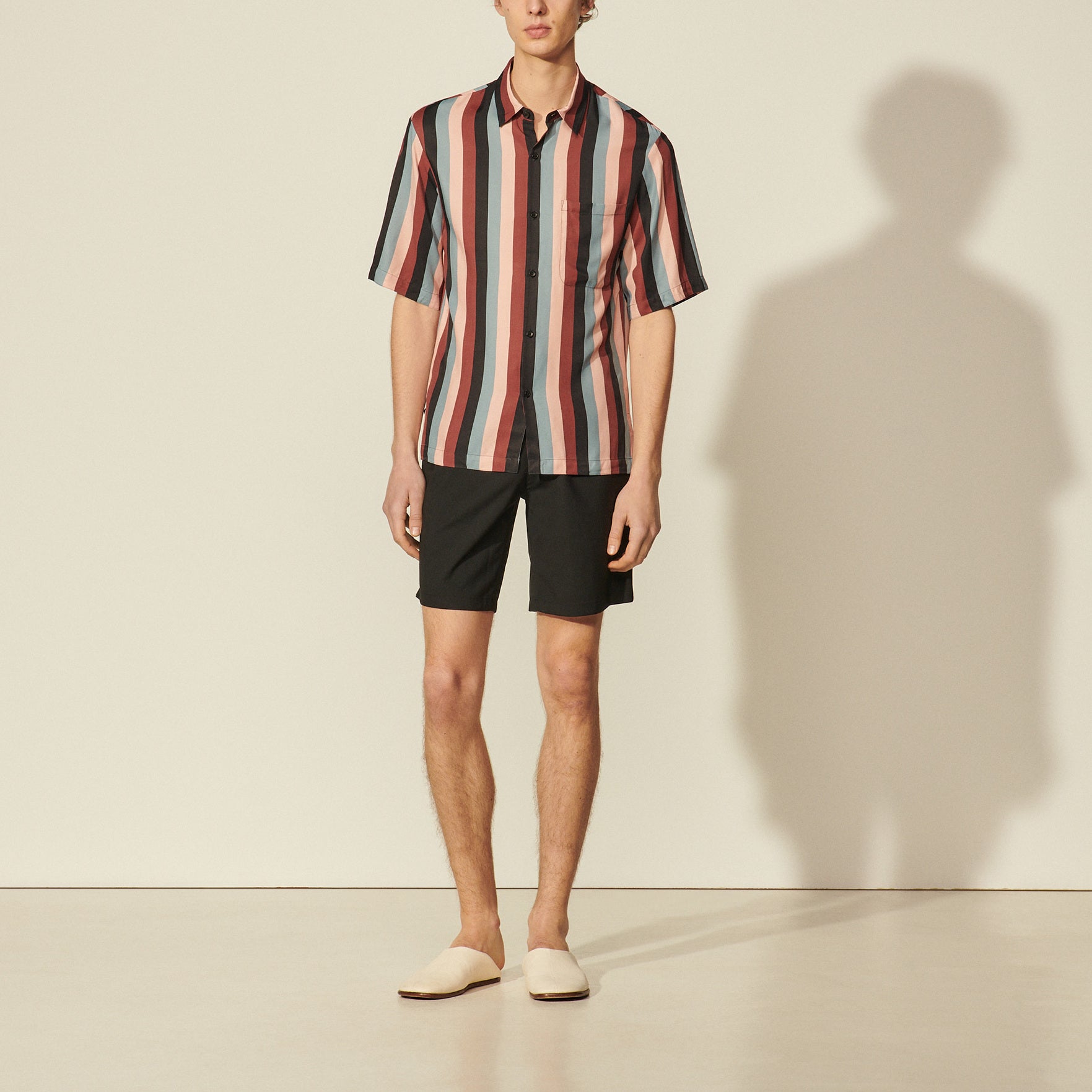 Chemise fluide à rayures imprimées Sandro seconde main