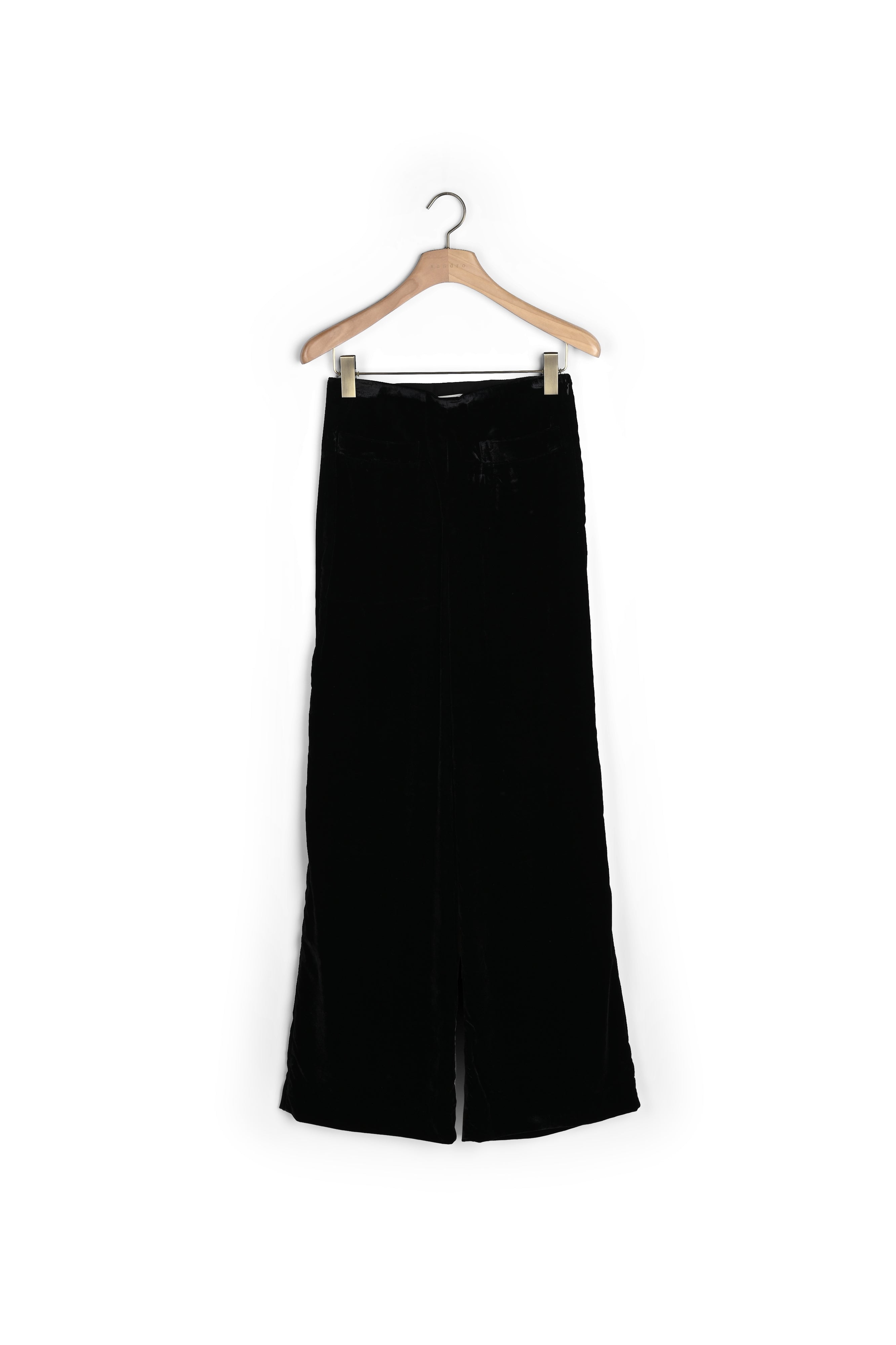 Pantalon large en velours Sandro seconde main