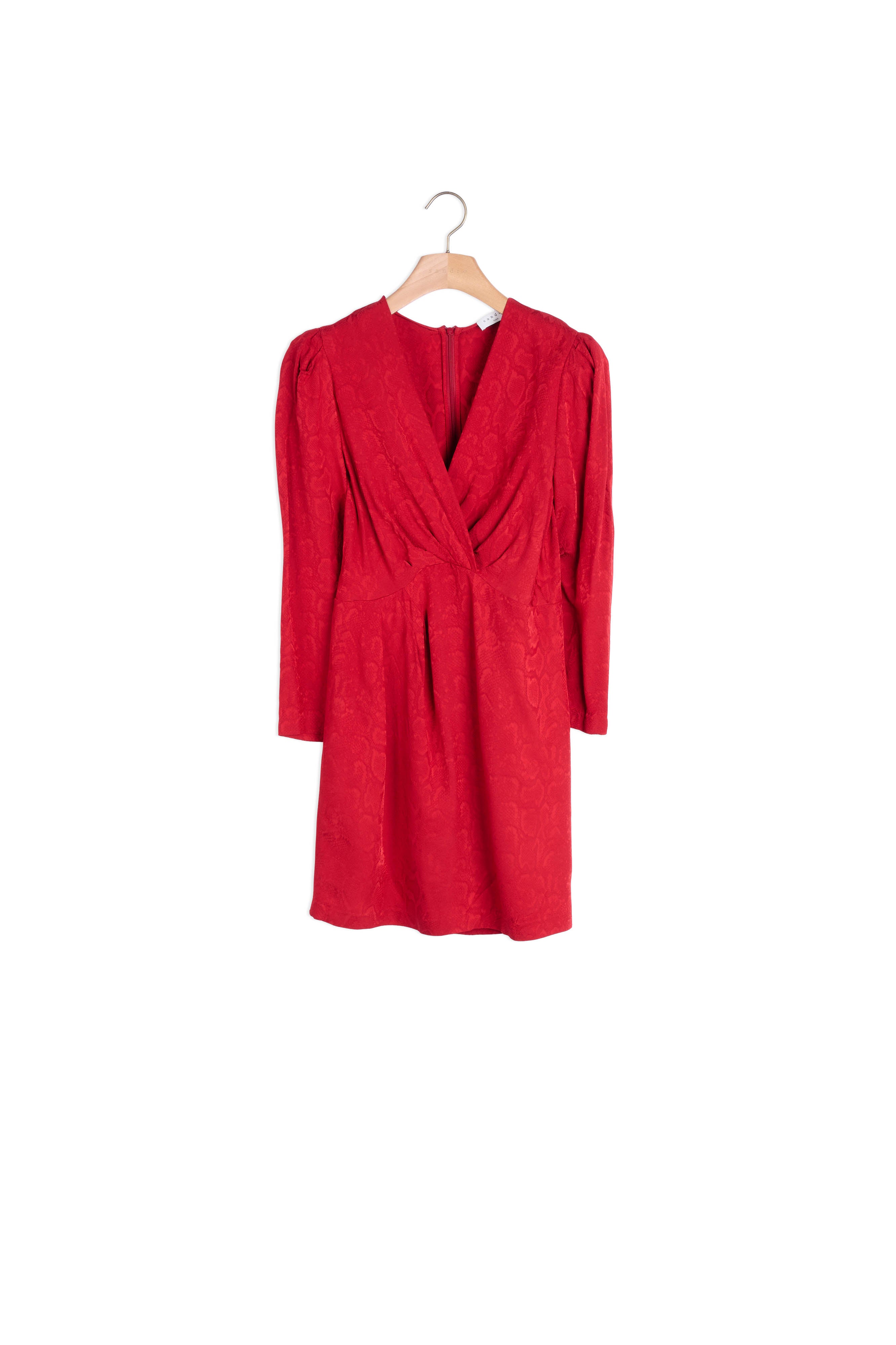 Robe courte en jacquard effet python Sandro seconde main