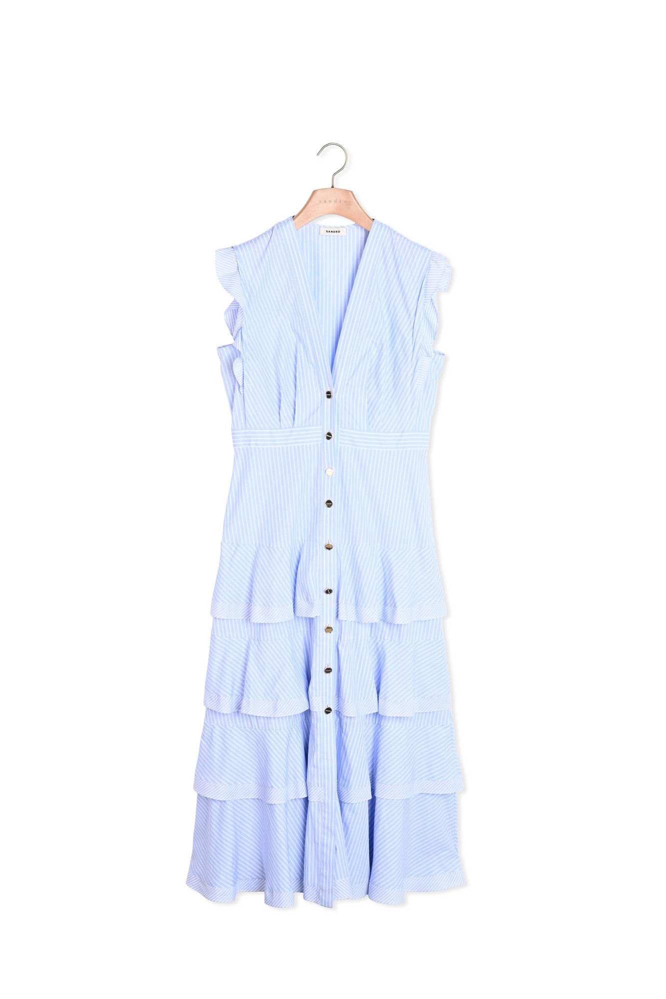 Robe longue à volants Sandro seconde main