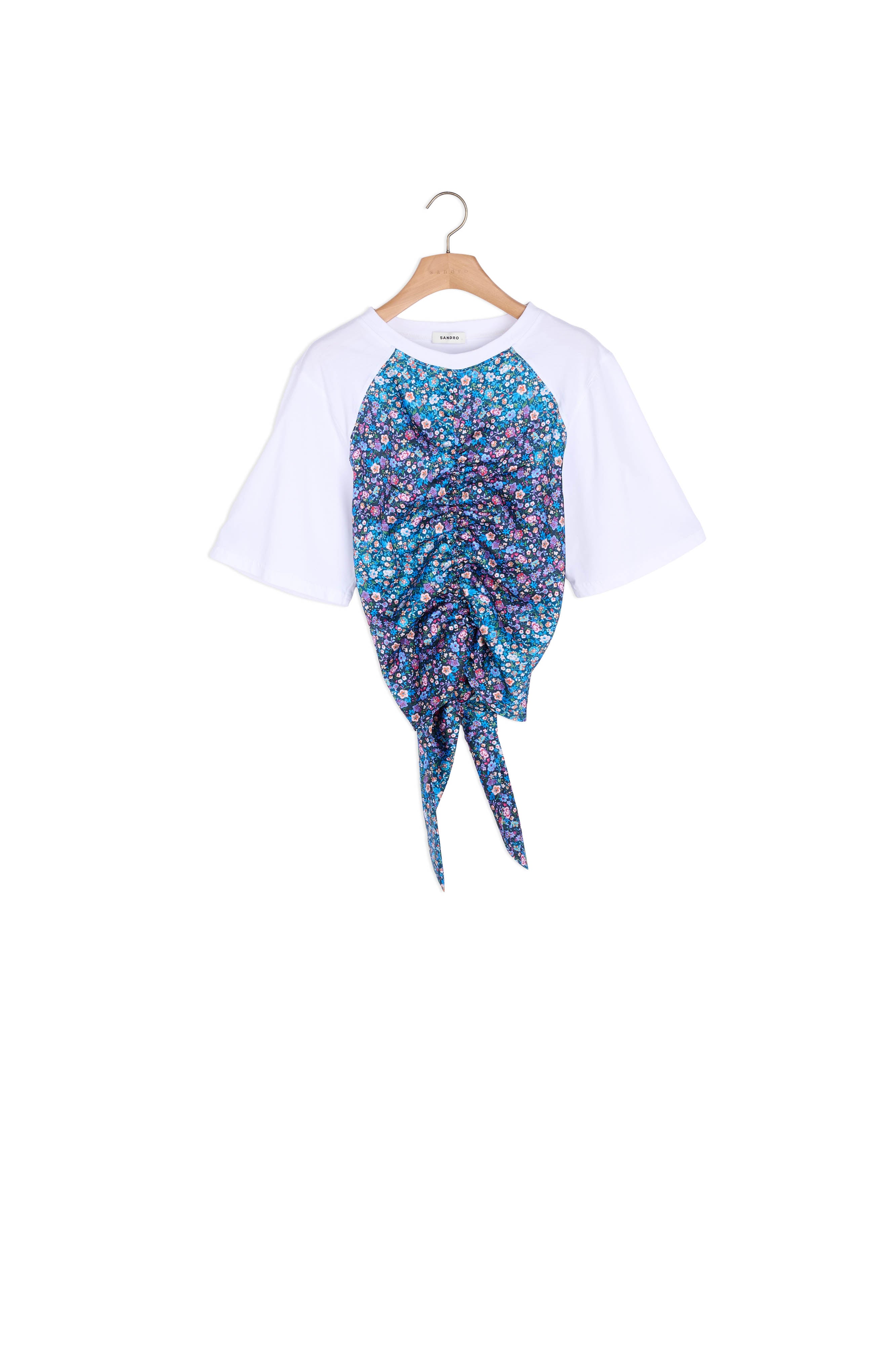 T-shirt foulard ouvert au dos Sandro seconde main