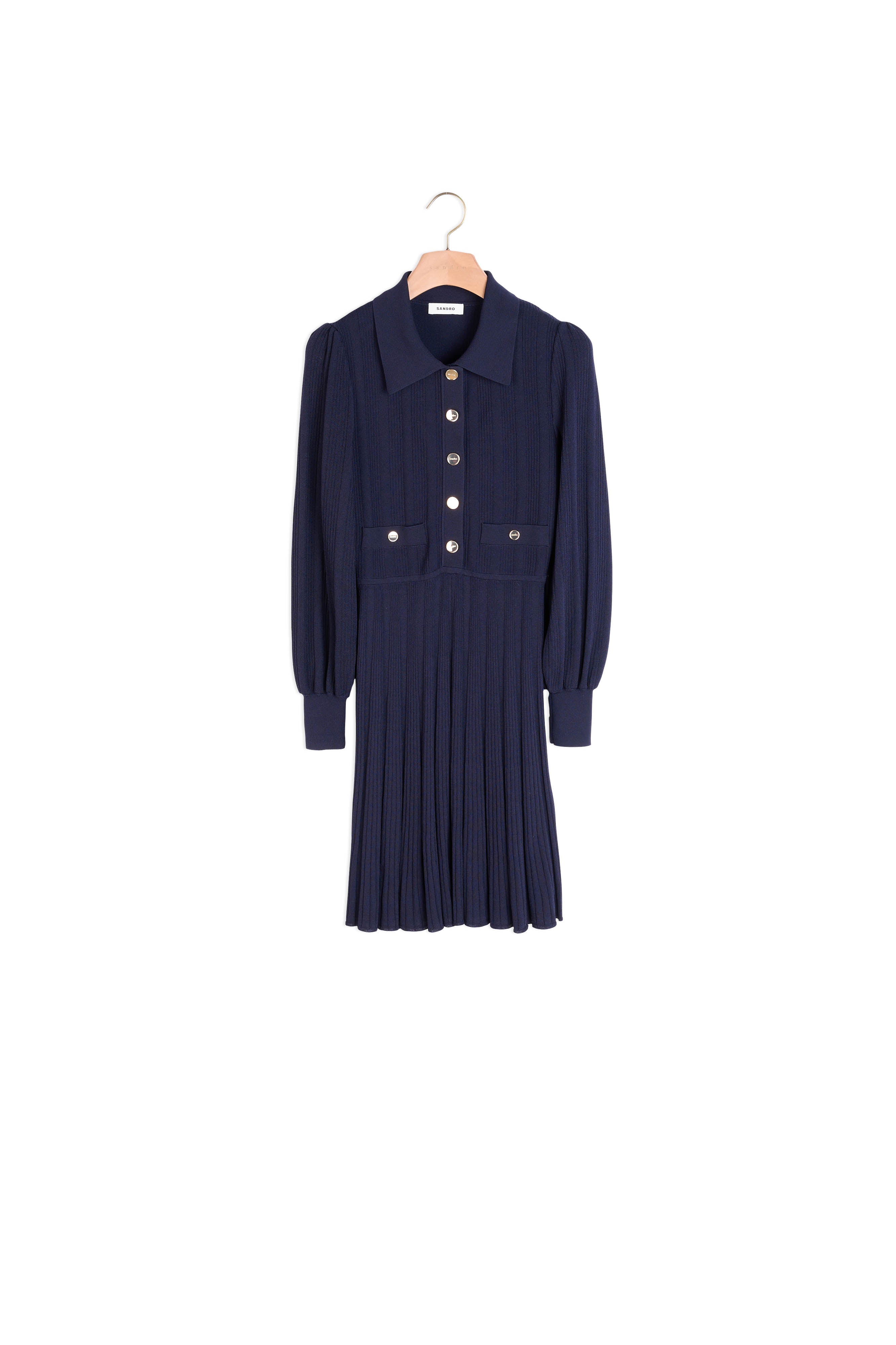 Robe en Maille plissée Sandro seconde main