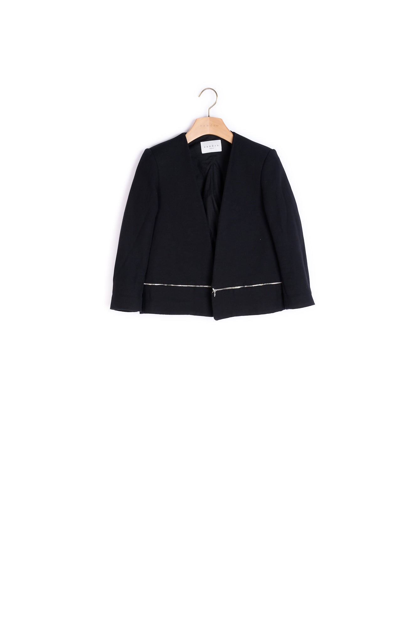 Veste Noir Sandro seconde main
