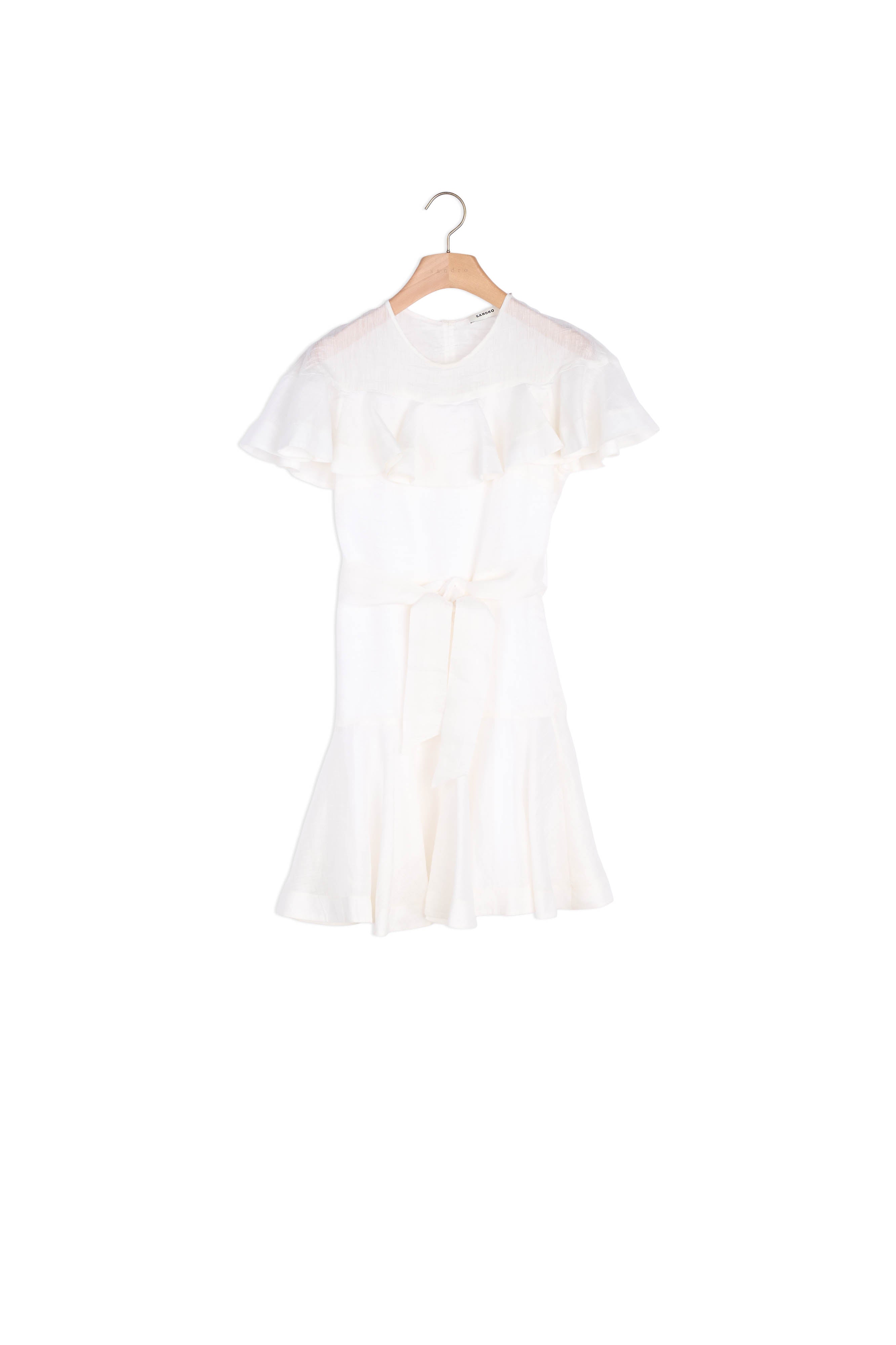 Robe courte à volant Sandro seconde main