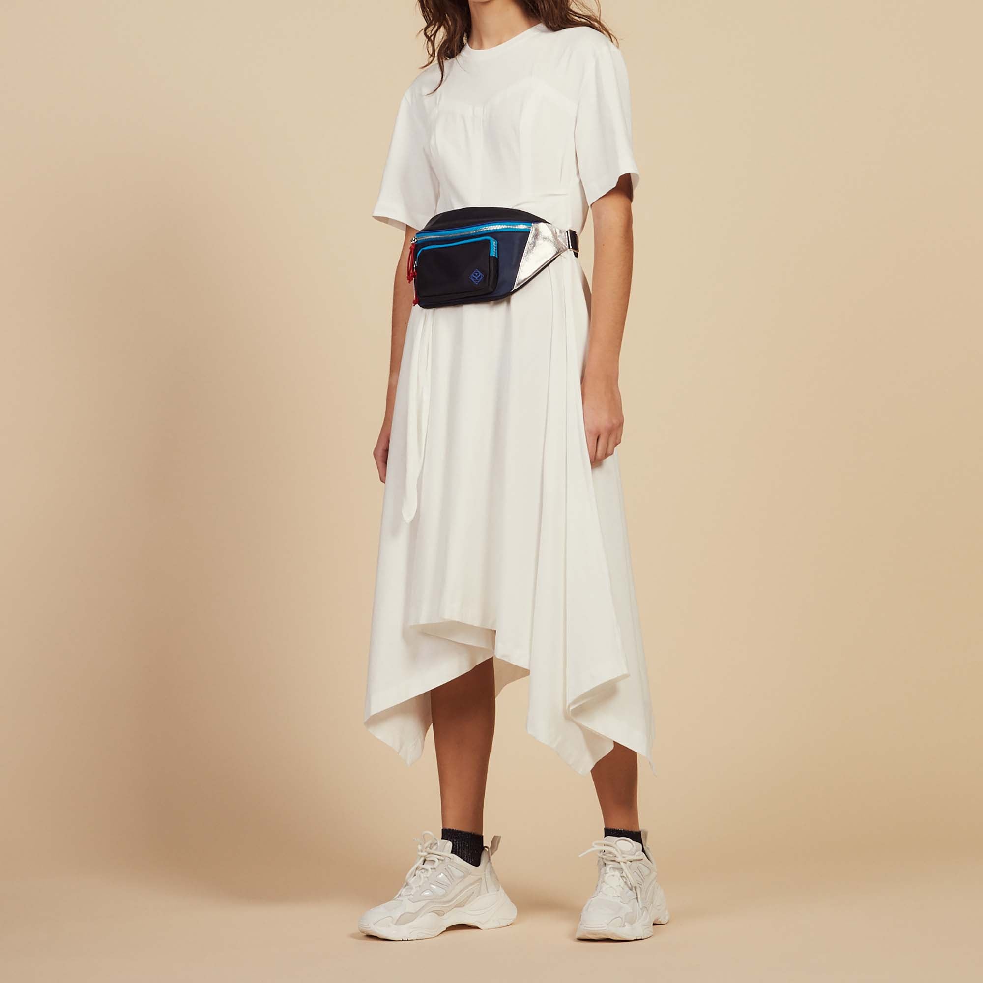 Robe longue asymétrique en jersey Sandro seconde main